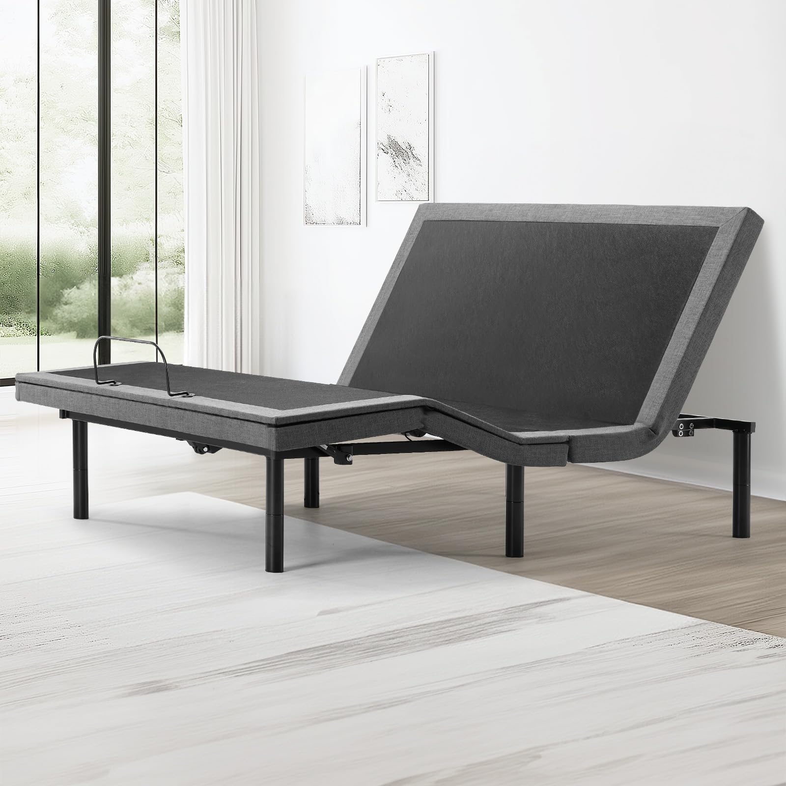 Ergonomic Adjustable Bed Frame Full Size, Electric Bed Base with Wireless Remote