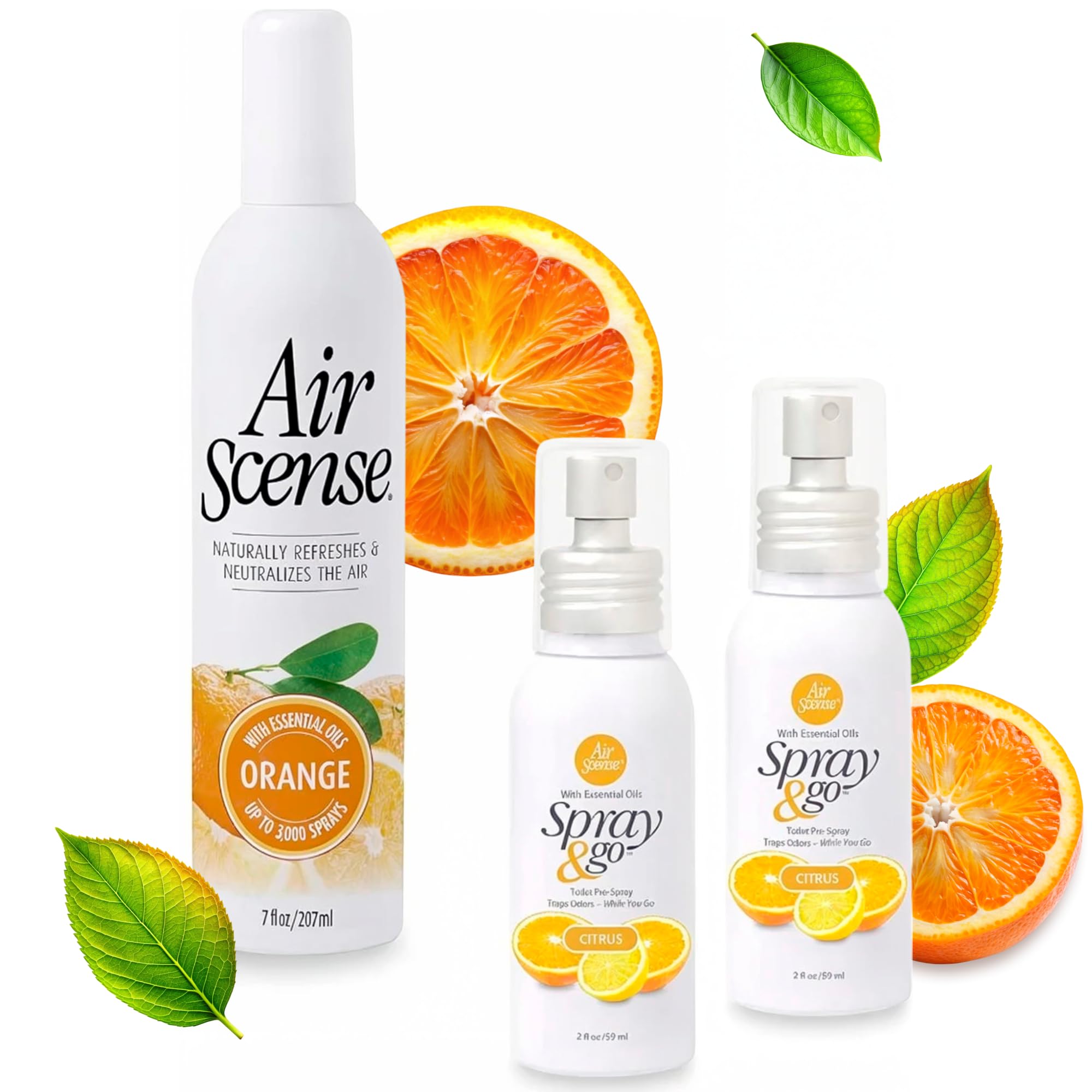 Essential Oil Air Freshener, Non-Aerosol, 7 Ounce, 3 Pack (Very Citrusy Bundle)
