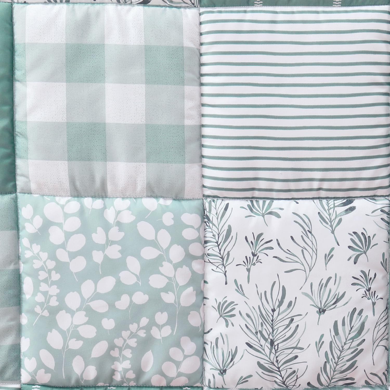 The Peanutshell 3 Piece Baby Crib Bedding Set for Boys & Girls - Newborn, Infant & Toddler Nursery Bed Set Decor with Fitted Crib Sheet, Dust Ruffle, Comforter