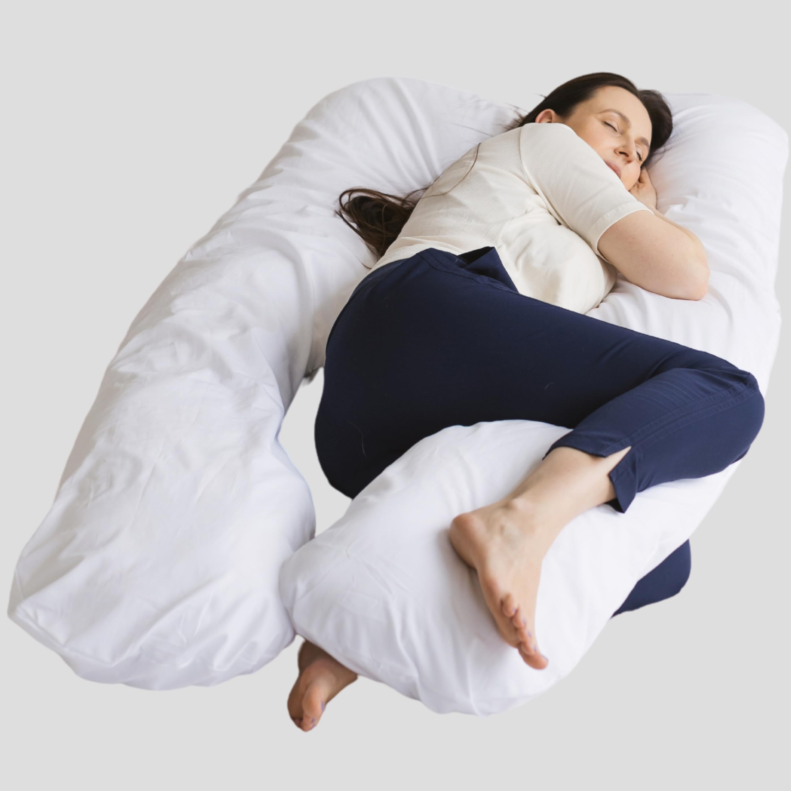 First Organic U-Shape Pregnancy Pillow for Sleeping with Natura