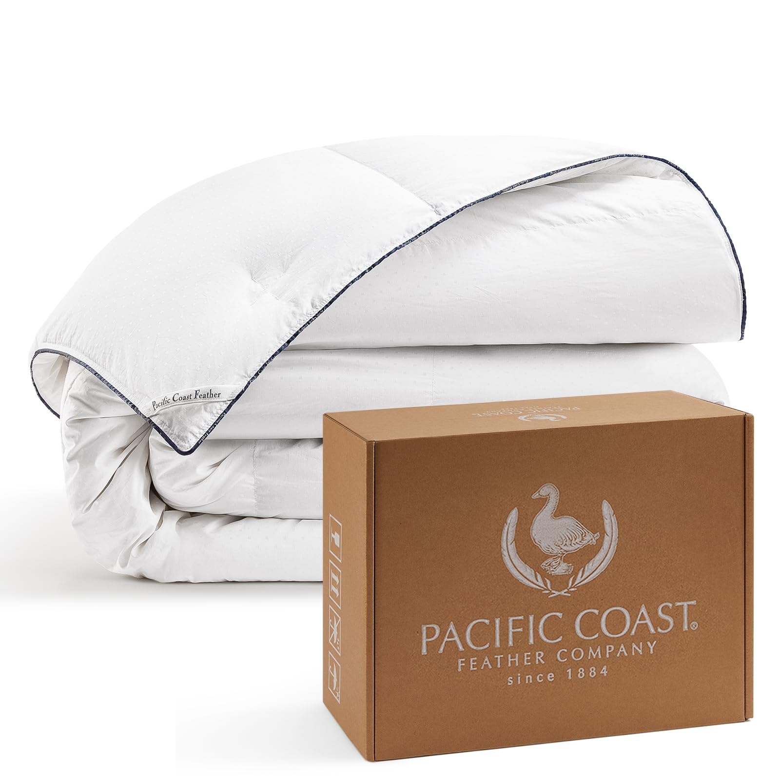Comforter King Size, Filled in White Goose Down Bedding Comforter King Size
