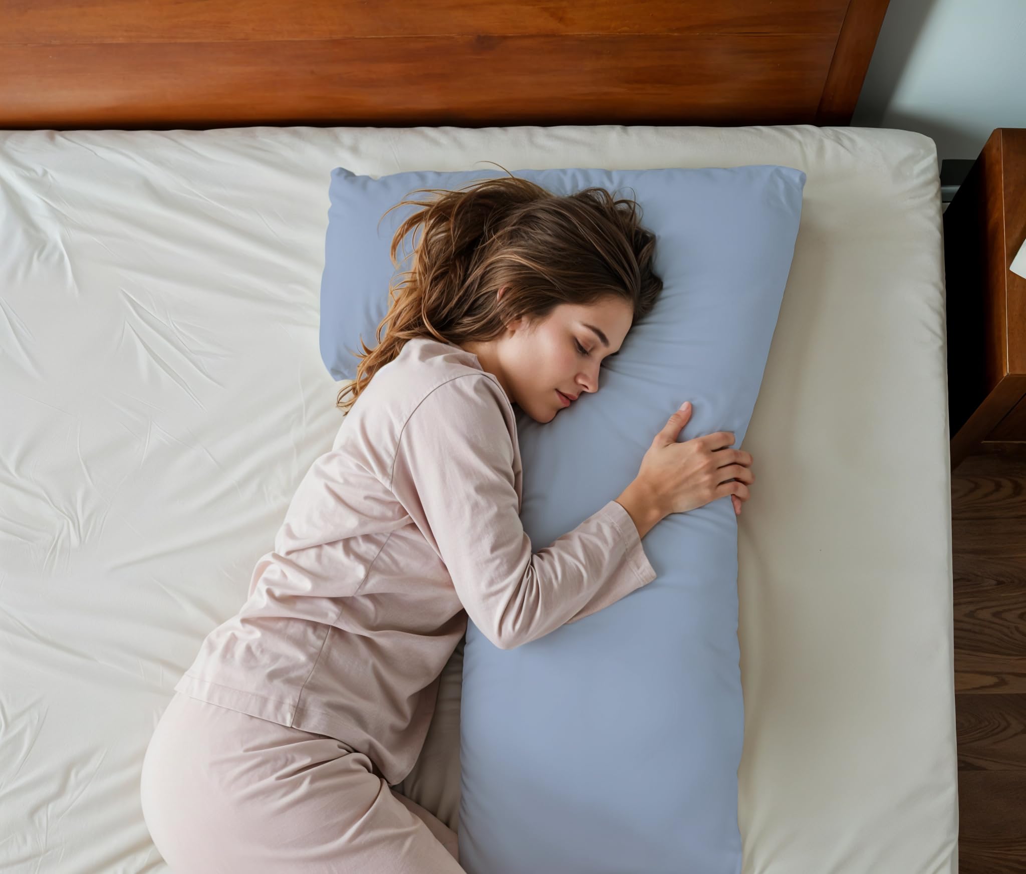 Doctor Designed Long Body Pillow for Side Sleepers and Pregnancy