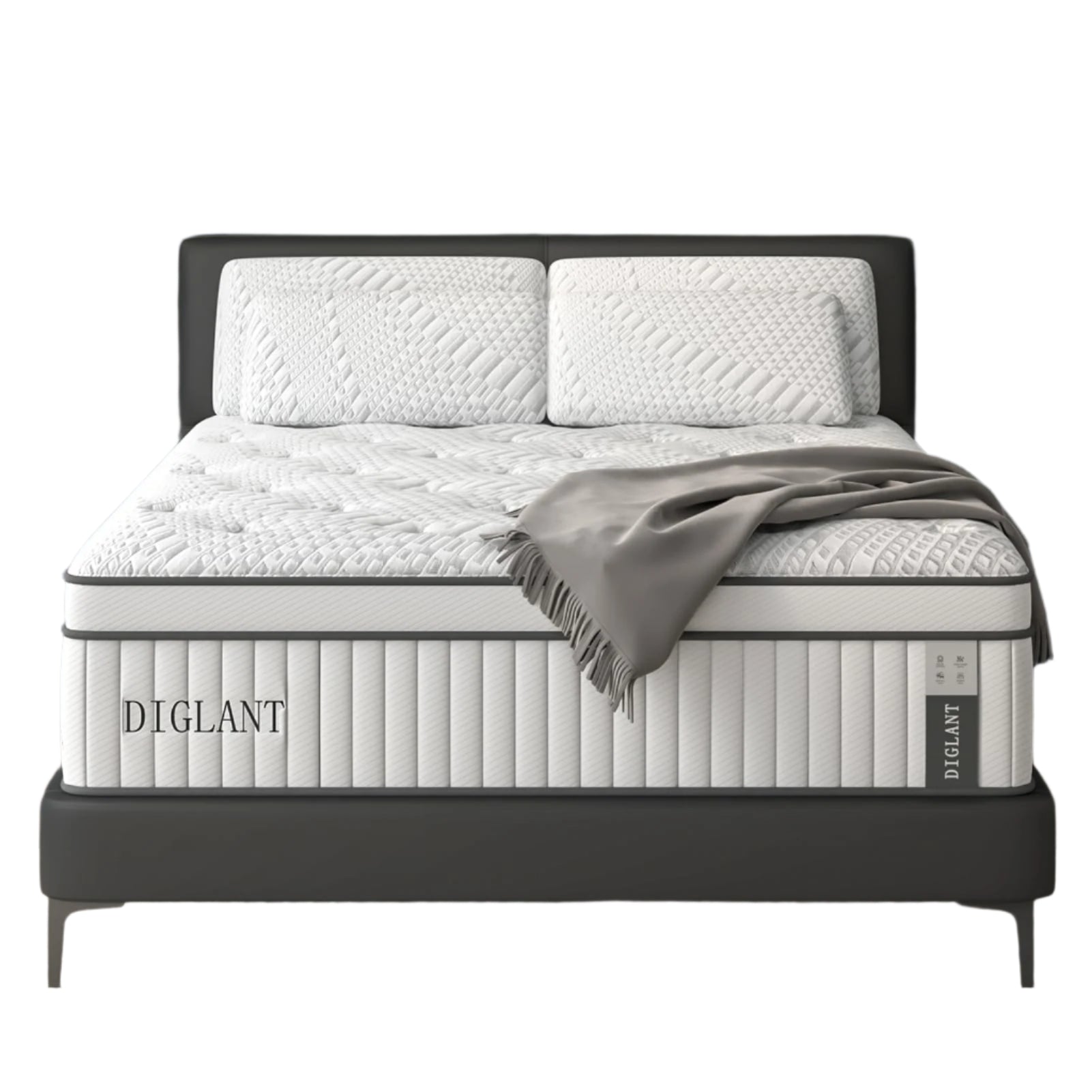 Queen Mattress, 14Inch Euro Top Gel Memory Foam Hybrid Mattress