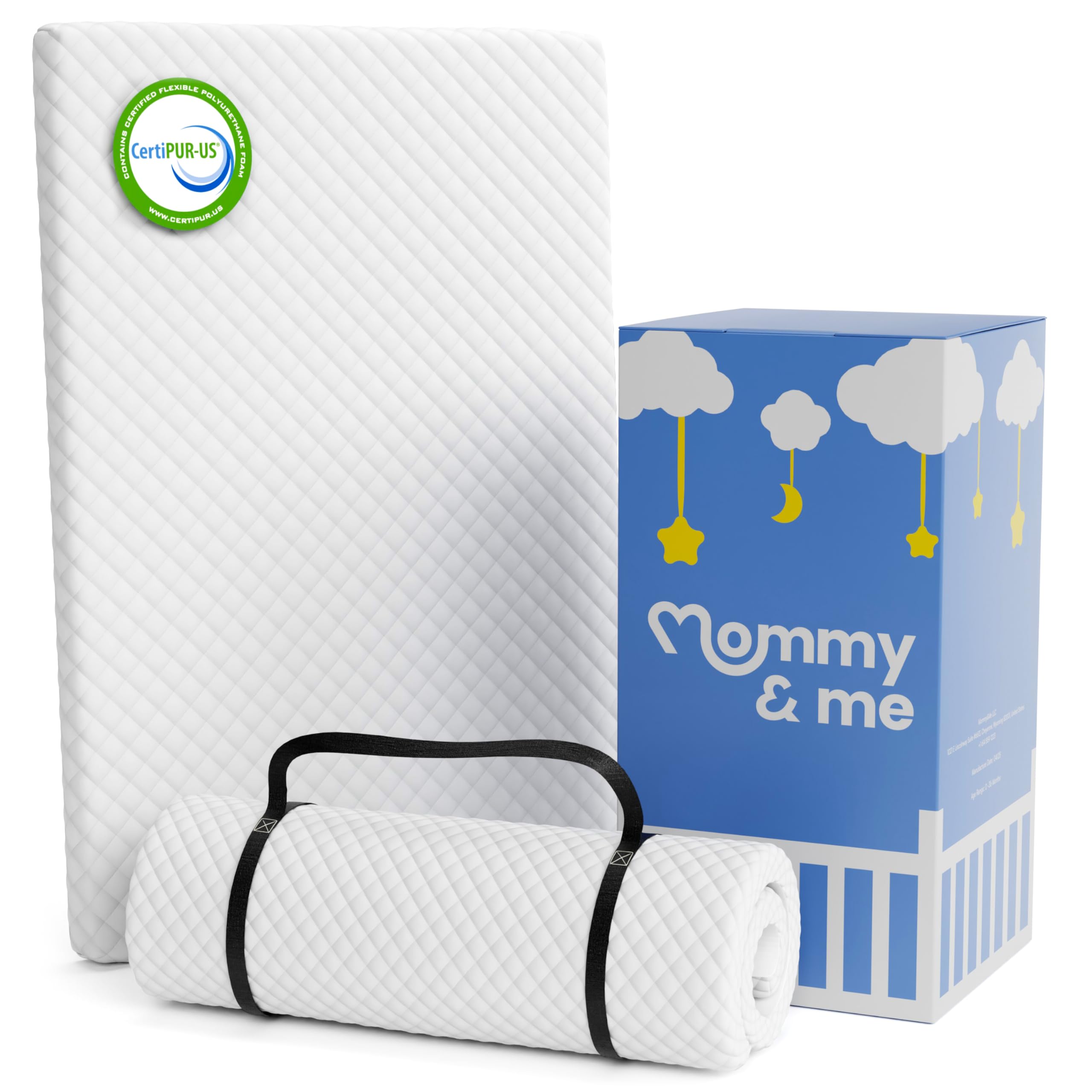 Pack and Play Mattress Pad (38"x26"x1") with Soft Washable Breathable Cover