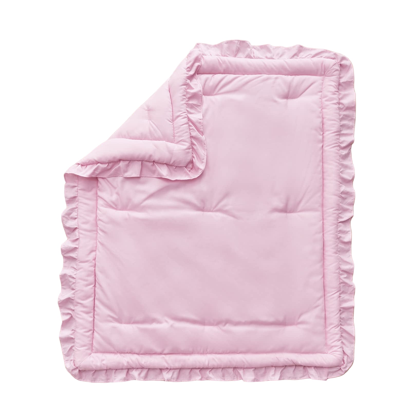 Crib Bedding Set Baby Ruffle Quilted Comforter