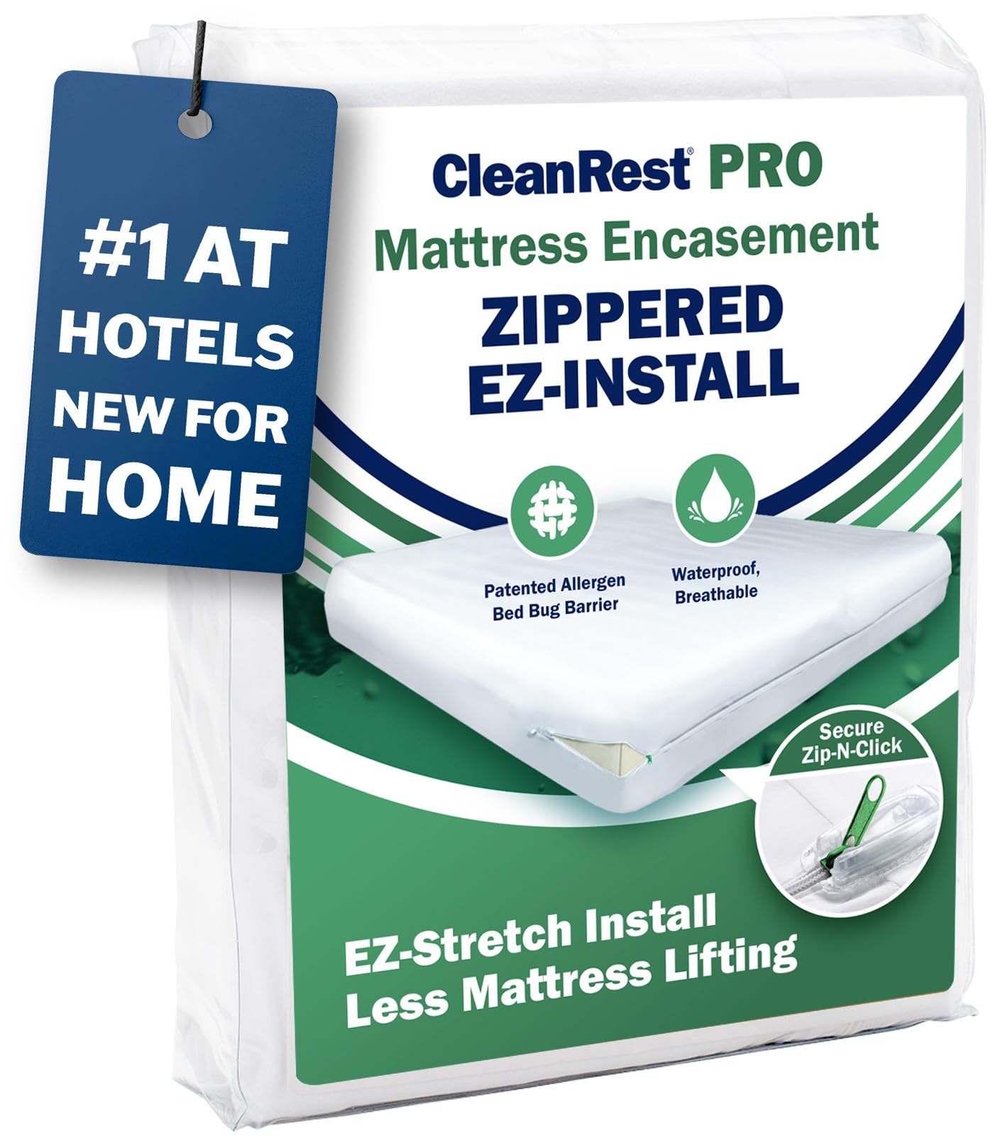 Mattress Protector Encasement, MicroPlush Fabric, Ultimate Sleep Surface