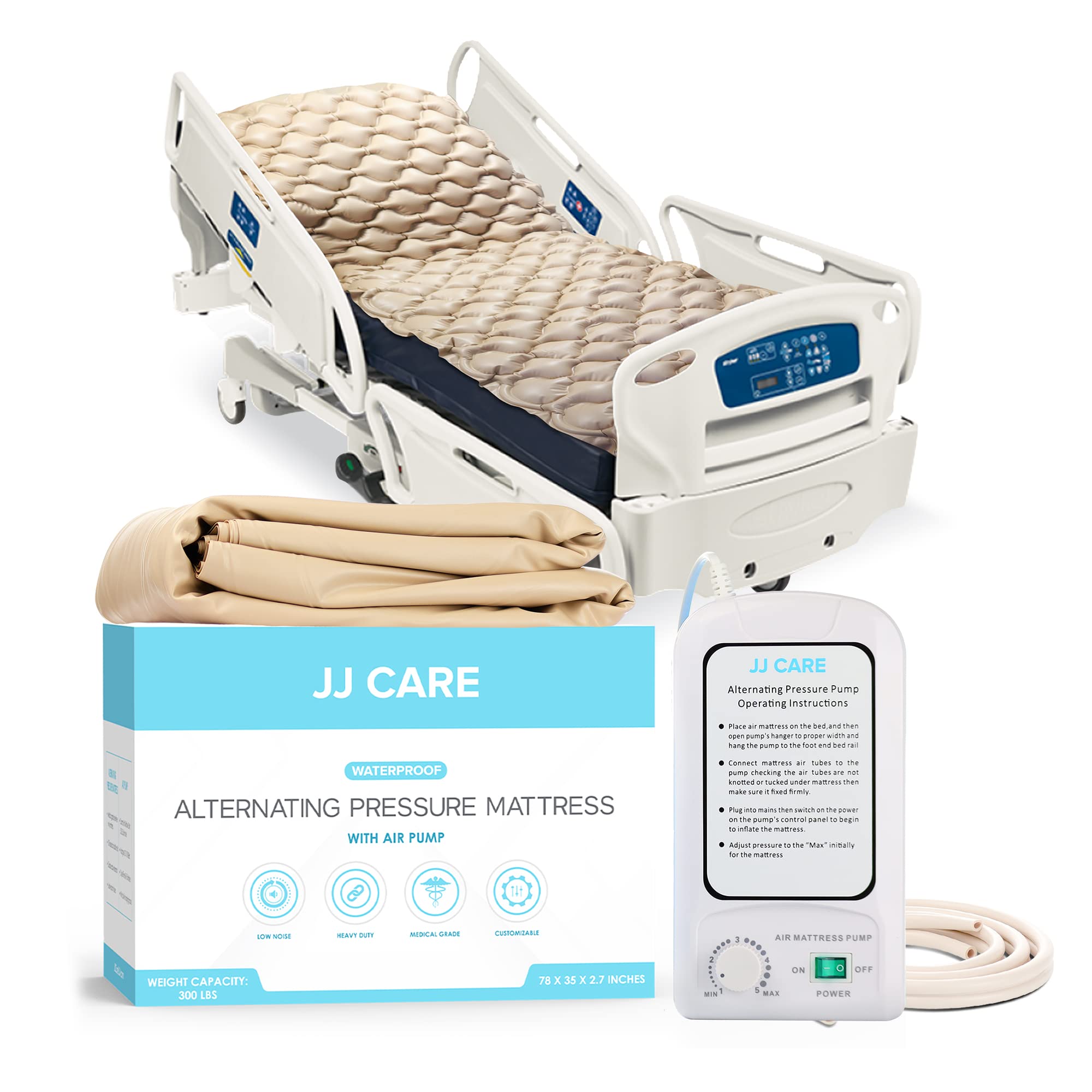 Alternating Pressure Mattress - 79"x35" Comfortable Hospital Bed Mattres