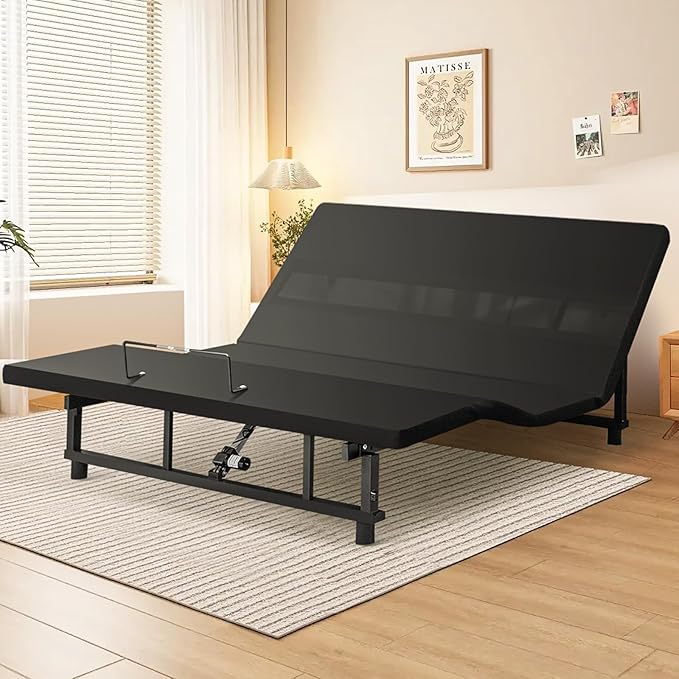Queen Adjustable Bed Frame with Wireless Remote - Head & Foot Incline