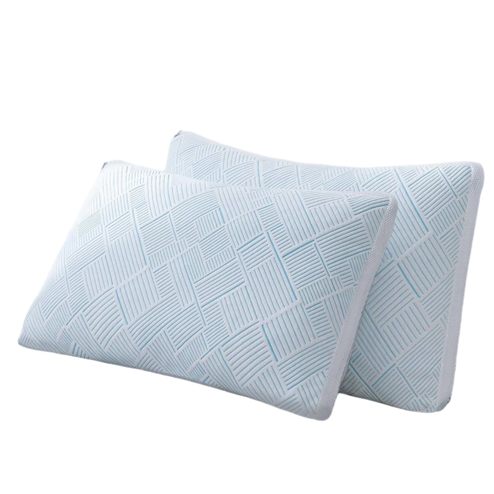Shredded Memory Foam Cooling Soft Bamboo Viscose Pillows King Set of 2
