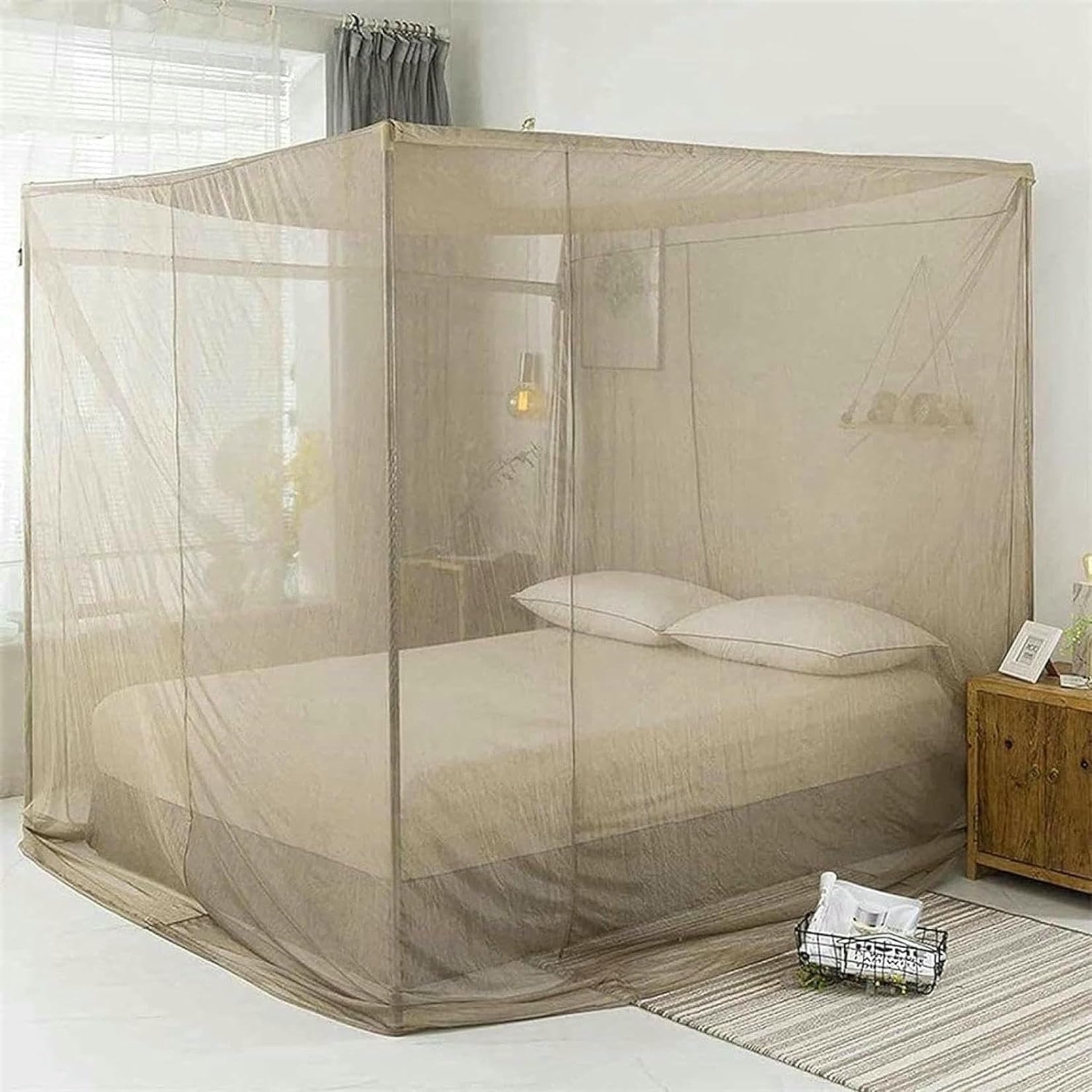 YAFODUTE EMF Shielding Canopy,Anti Radiation Bed Net Canopy Made by Silver Coated Mesh Radiation for WiFi Router Guard Shielding Rate 99.99%~/