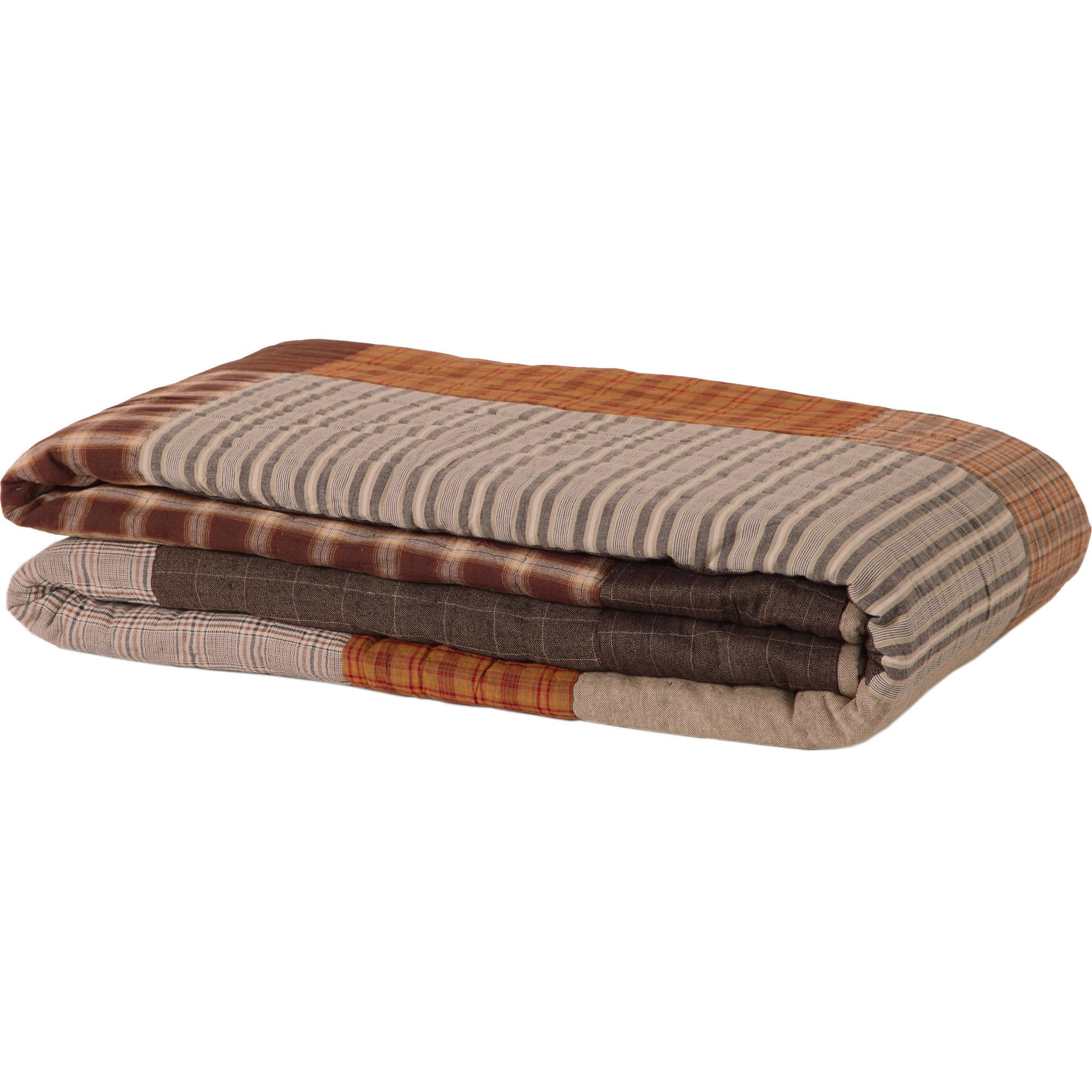 Rustic & Lodge Farmhouse Bedding-Rory Grey Quilt, Luxury King-120x105