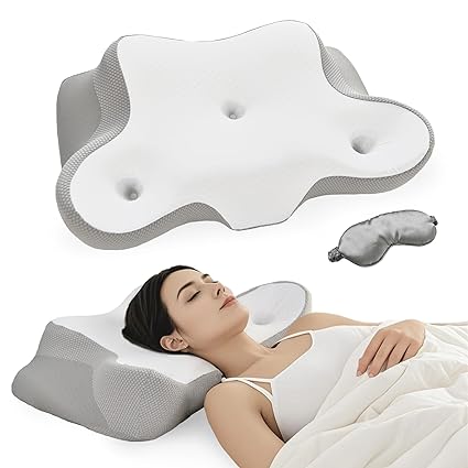 Cervical Neck Pillow Ergonomic for Sleeping,Memory Foam Neck