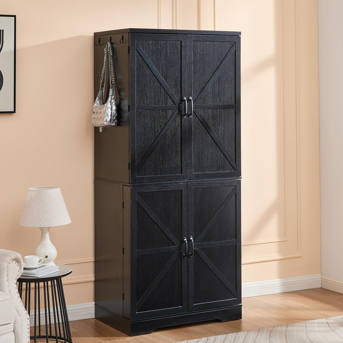 Armoire Wardrobe Closet with Shelves & Drawer