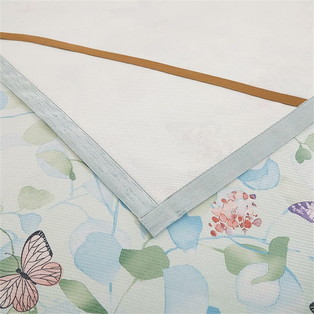 Ice Silk Mat Three-Piece Bed Skirt Bed Cover Double Bed Air Conditioning Mat (Color : A