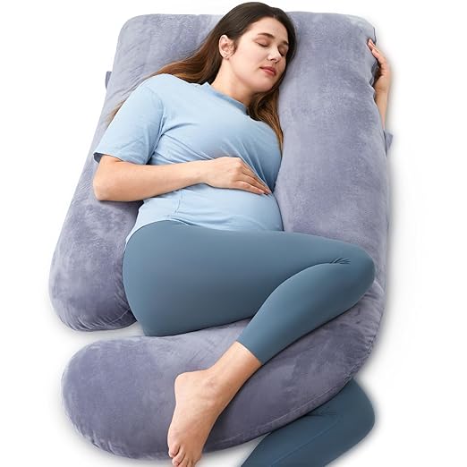 Pregnancy Pillows with Cooling Cover, U-Shaped Full Body Maternity Pillow