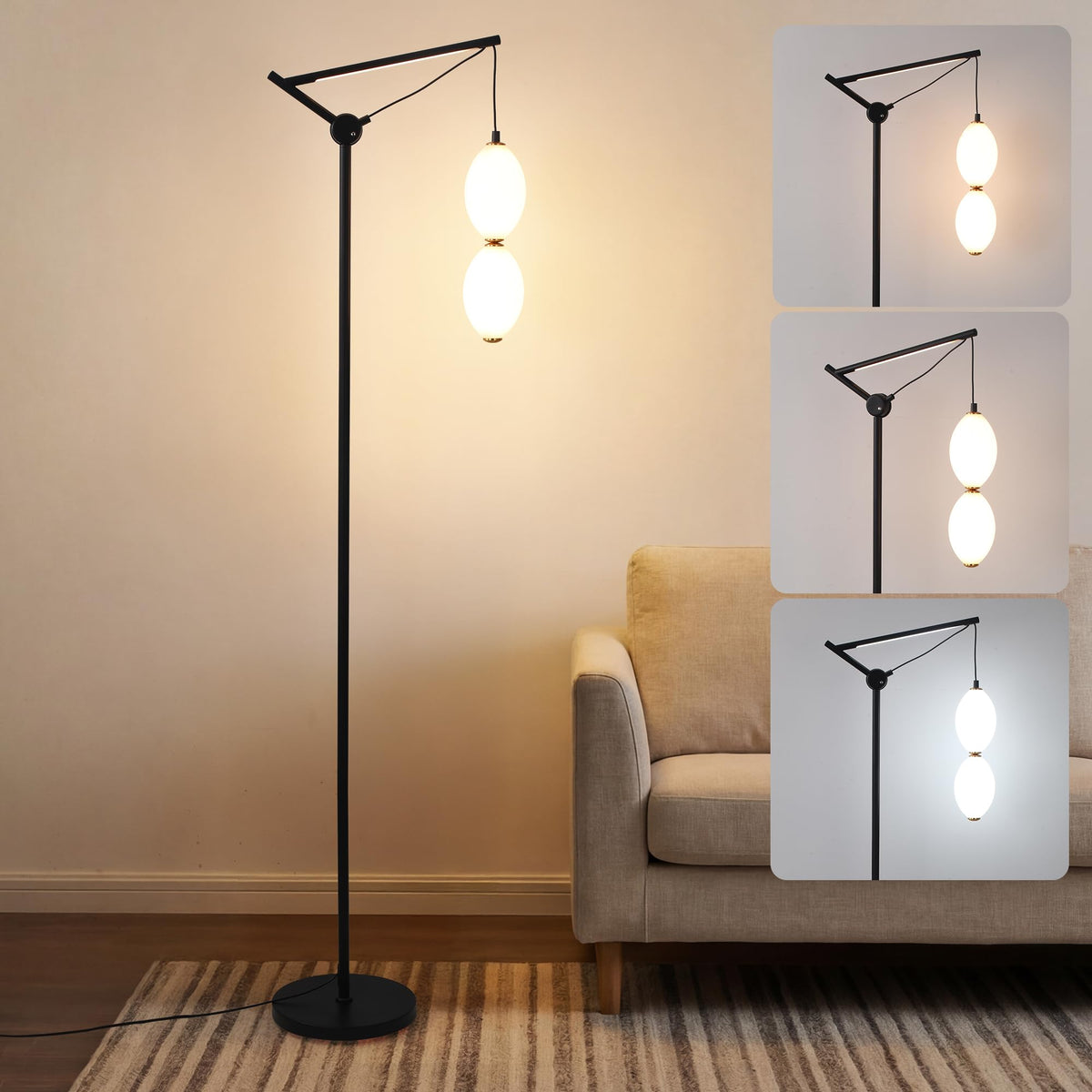 Double Gourd Dimmable LED Floor Lamp
