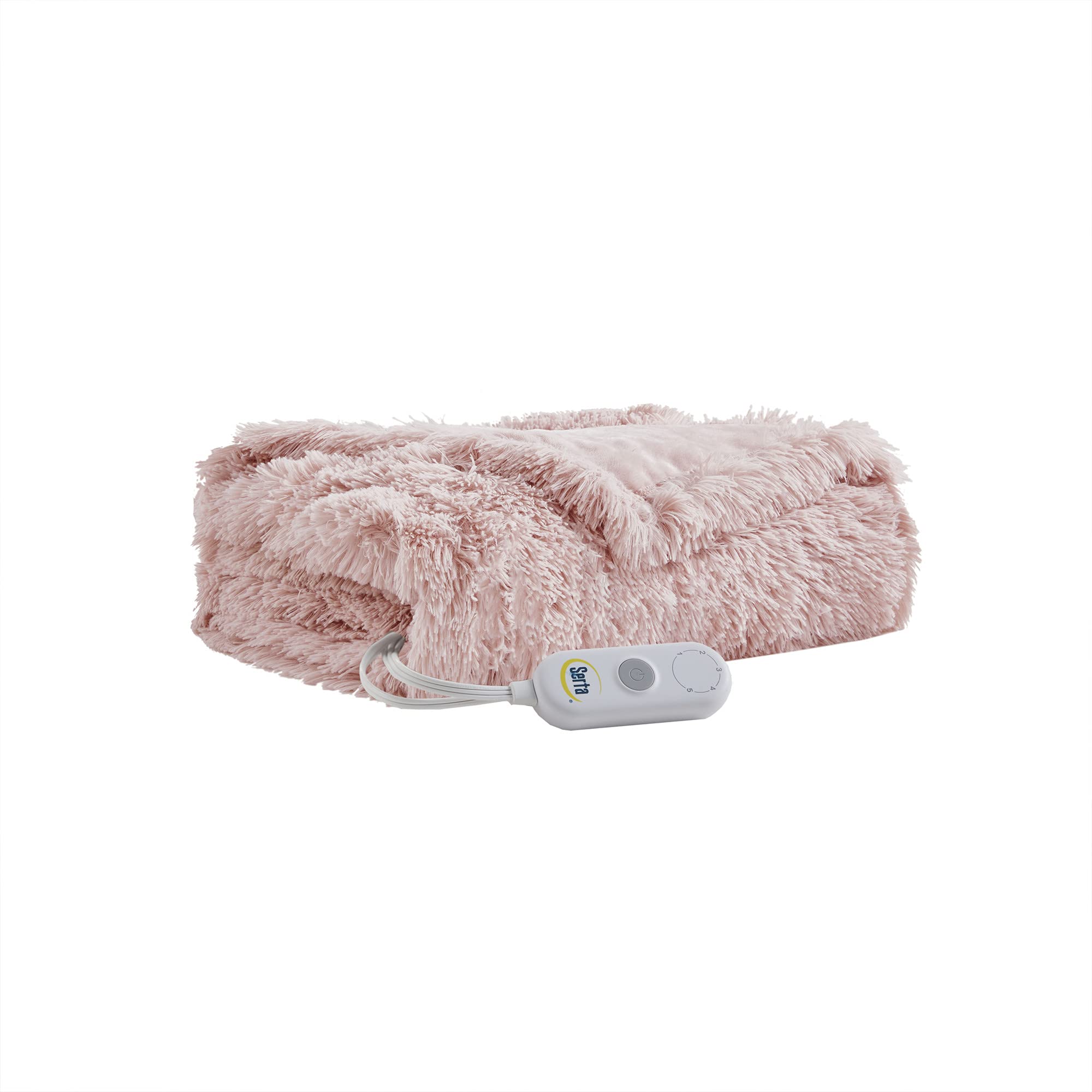 Shaggy Heated Throw Blanket - Soft Faux Fur Heated Blanket