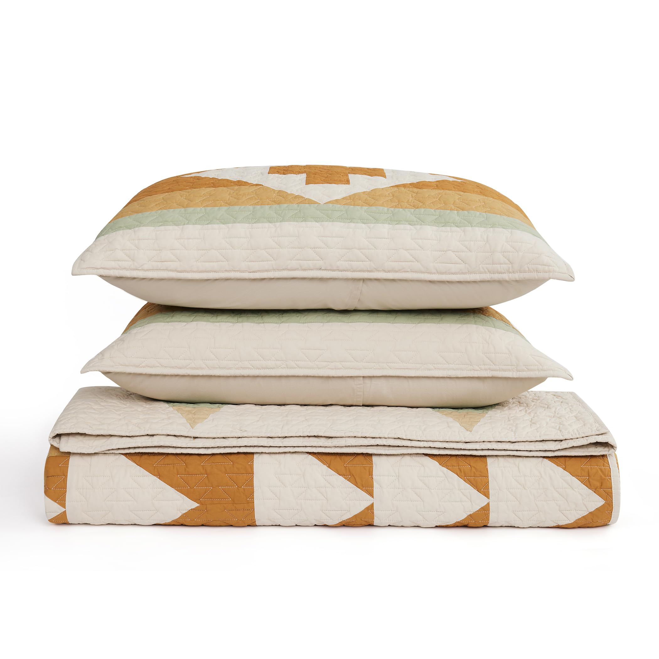 Solstice Canyon Quilt Set - Cotton Quilt with Colorful Canyon-Inspired Design