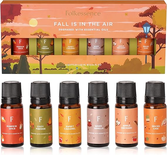 Essential Oils Set | Set of 6 Pure Essential Oils for Diffusers for Home | Essential