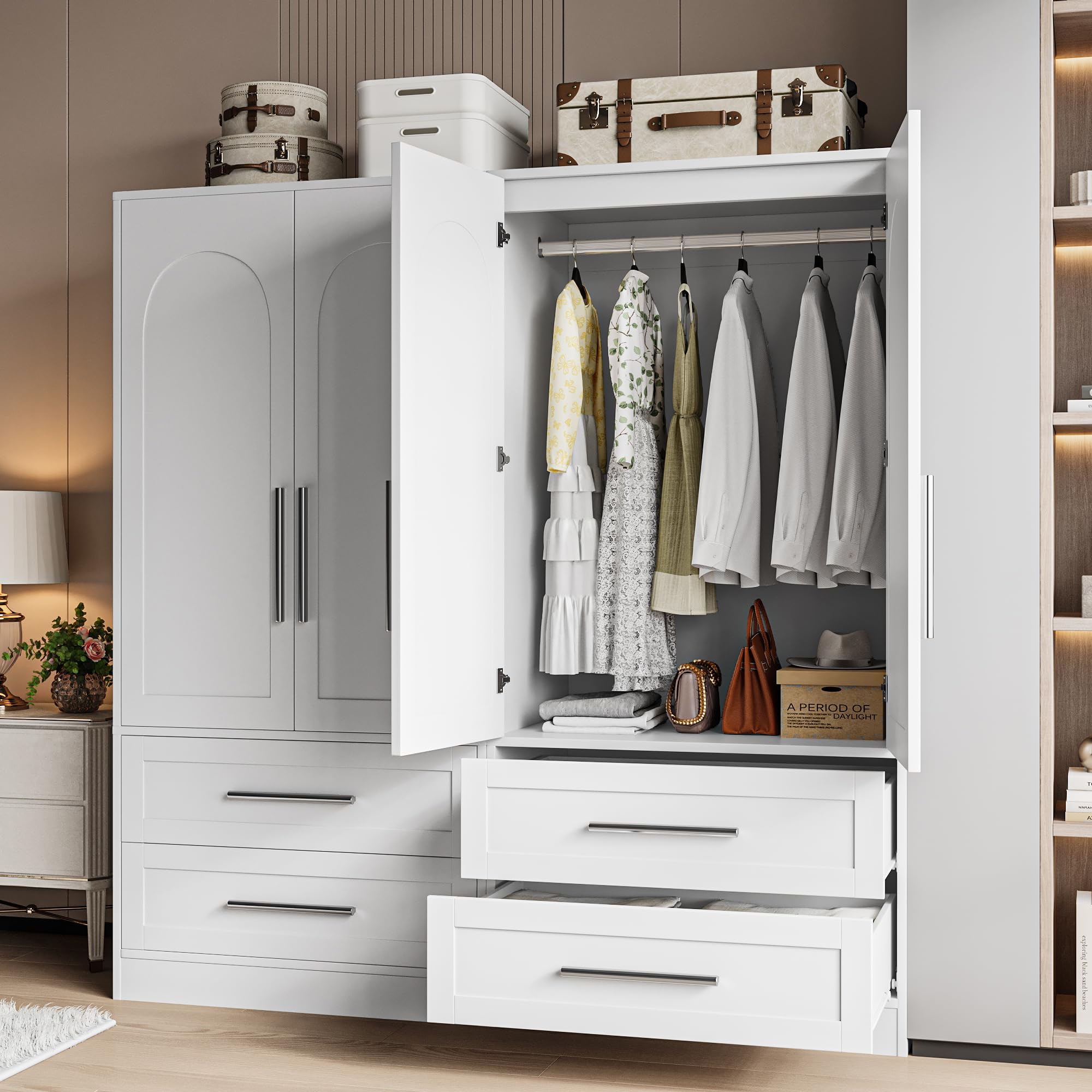 Armoire Wardrobe Closet with Drawers
