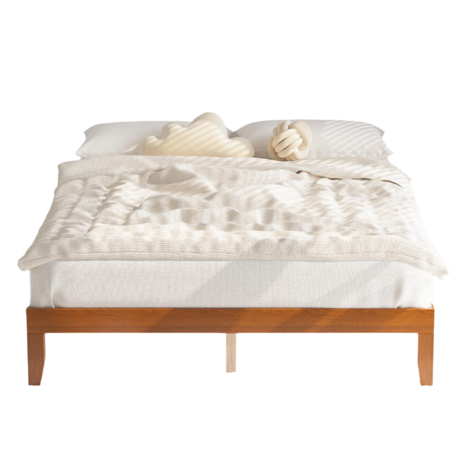 King Bed Frames,Wood Bed Frames,Wood Platforms Bed with Wooden Slats Support