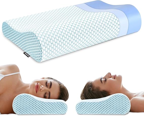 Foam Pillows Neck Pillow Bed Pillow for Sleeping, Ergonomic Cervical