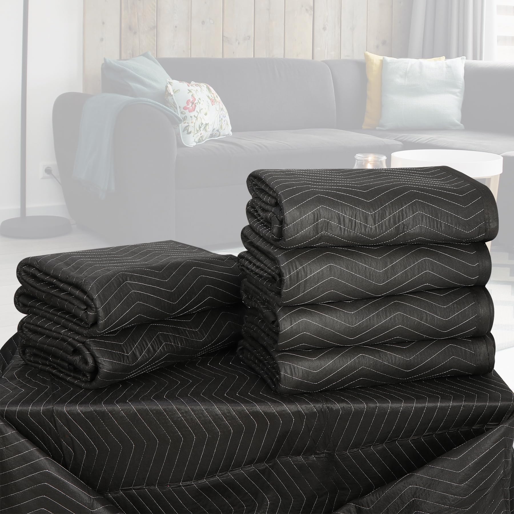 Blankets 80 x 72 Inches (65 lb/Dozen) Heavy Duty Moving Pads