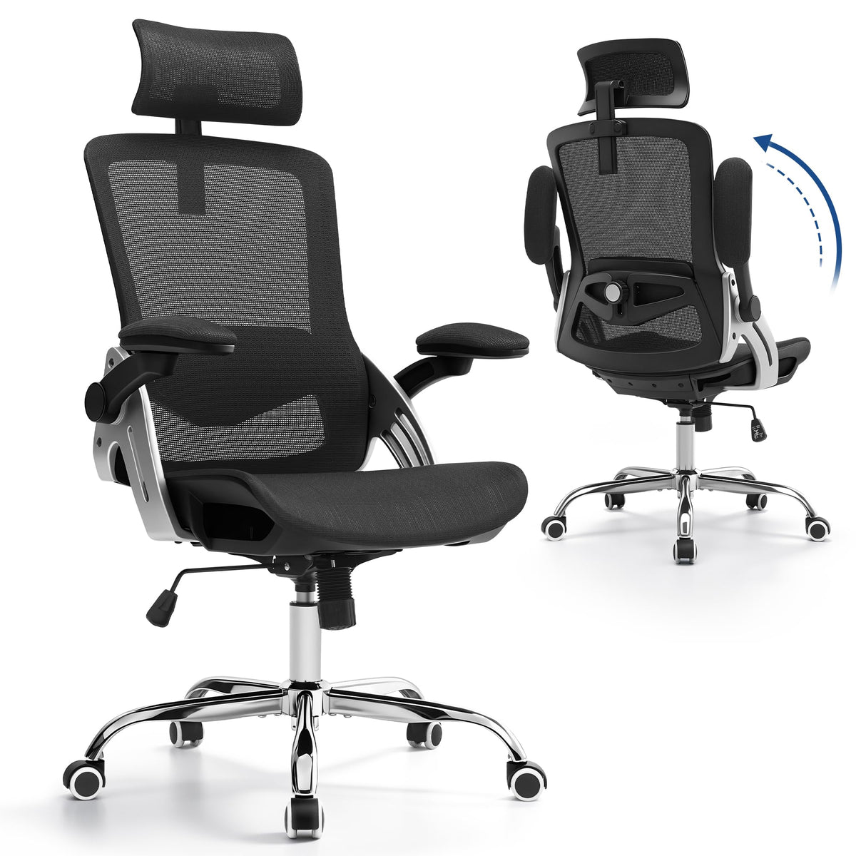 Mesh Ergonomic Office Chair with 3D Armrests