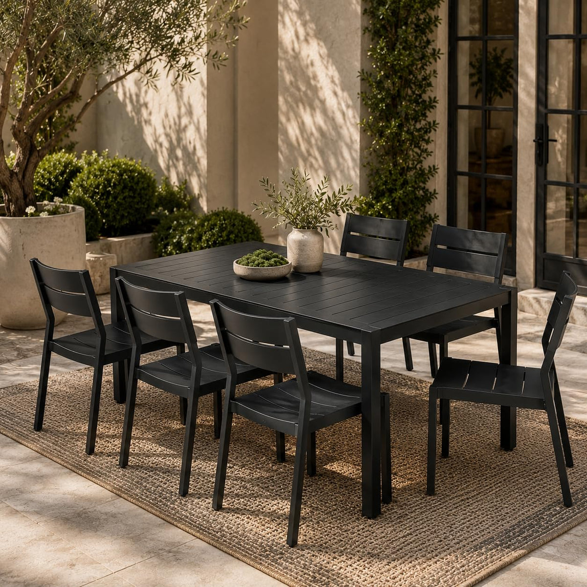 Stackable Aluminum Patio Dining Chair