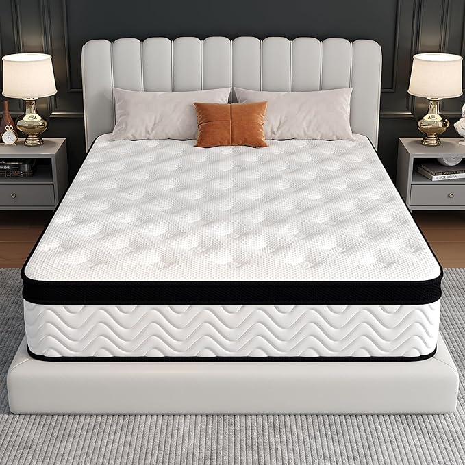 Queen Mattress 12 Inch, Queen Size Memory Foam Mattress in a Box