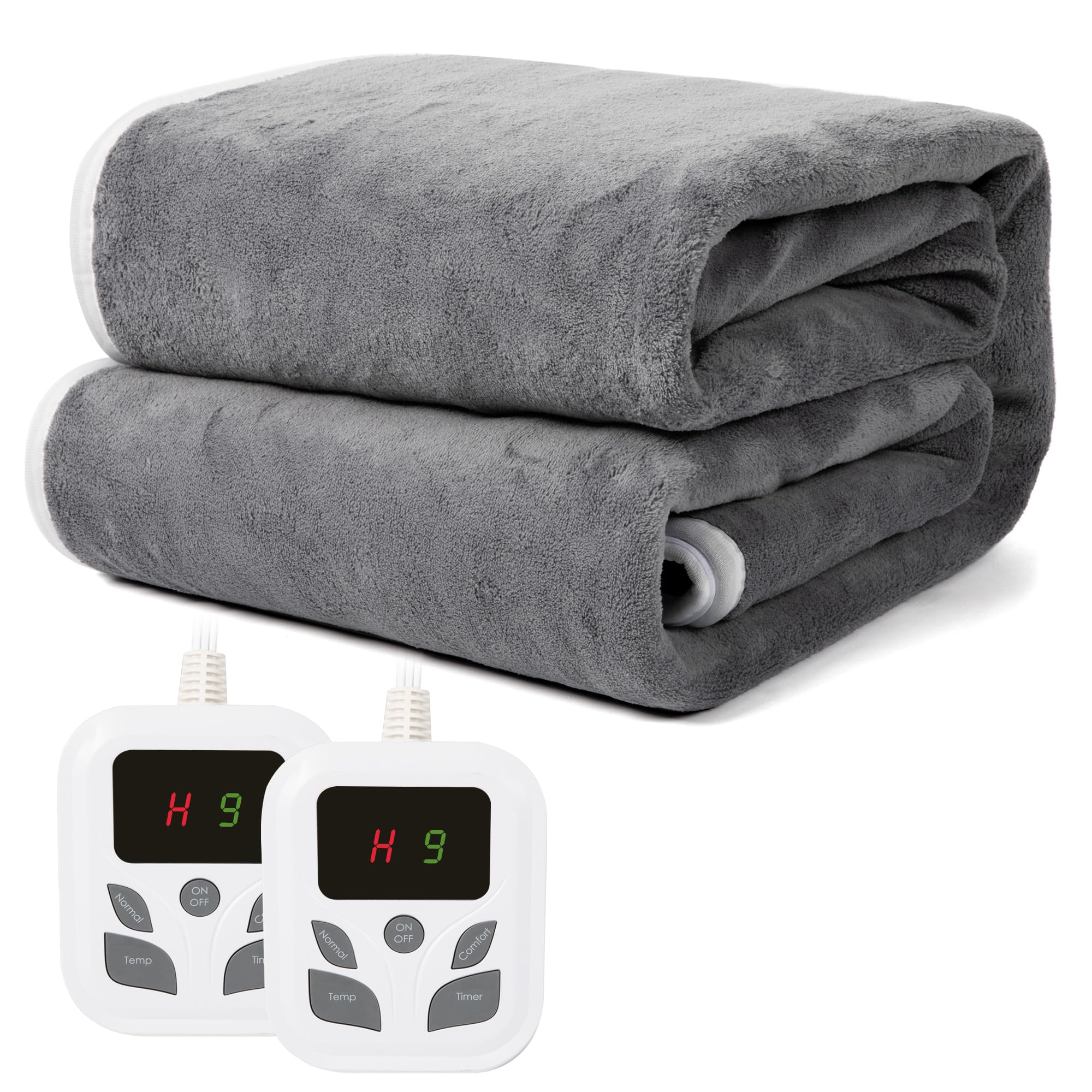 Heated Mattress Pad, 60" X 80" Queen Size, Luxury Quilted Electric Bed Warmer