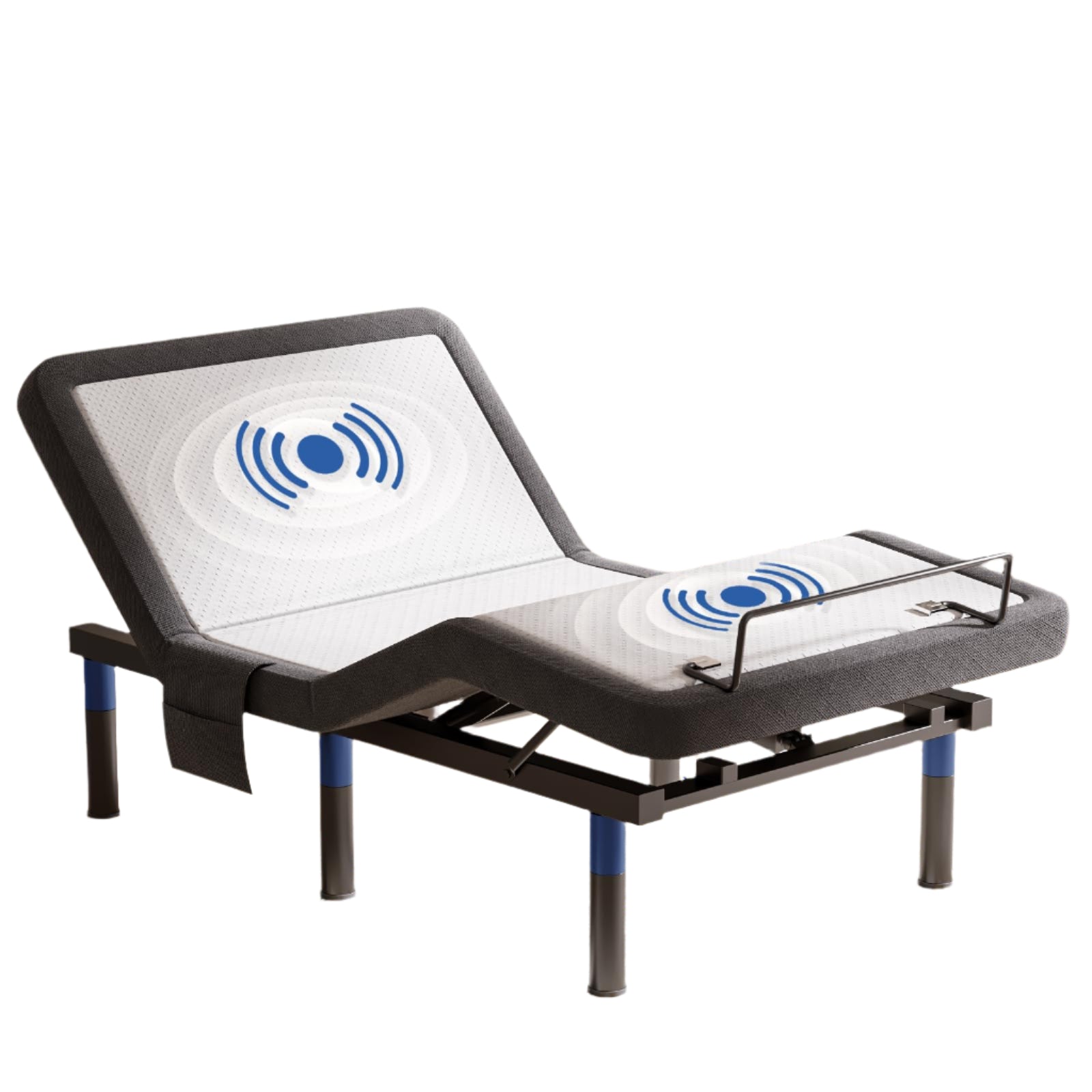 Adjustable Bed Frame Twin XL with Massage, Ergonomic Head&Foot Incline