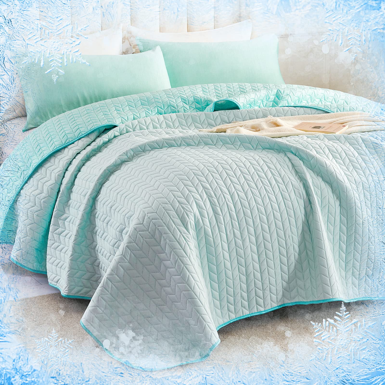 Cooling Quilt Set, Arc-Chill Q-Max>0.5 Cool Quilt with Cooling Pillow Sham