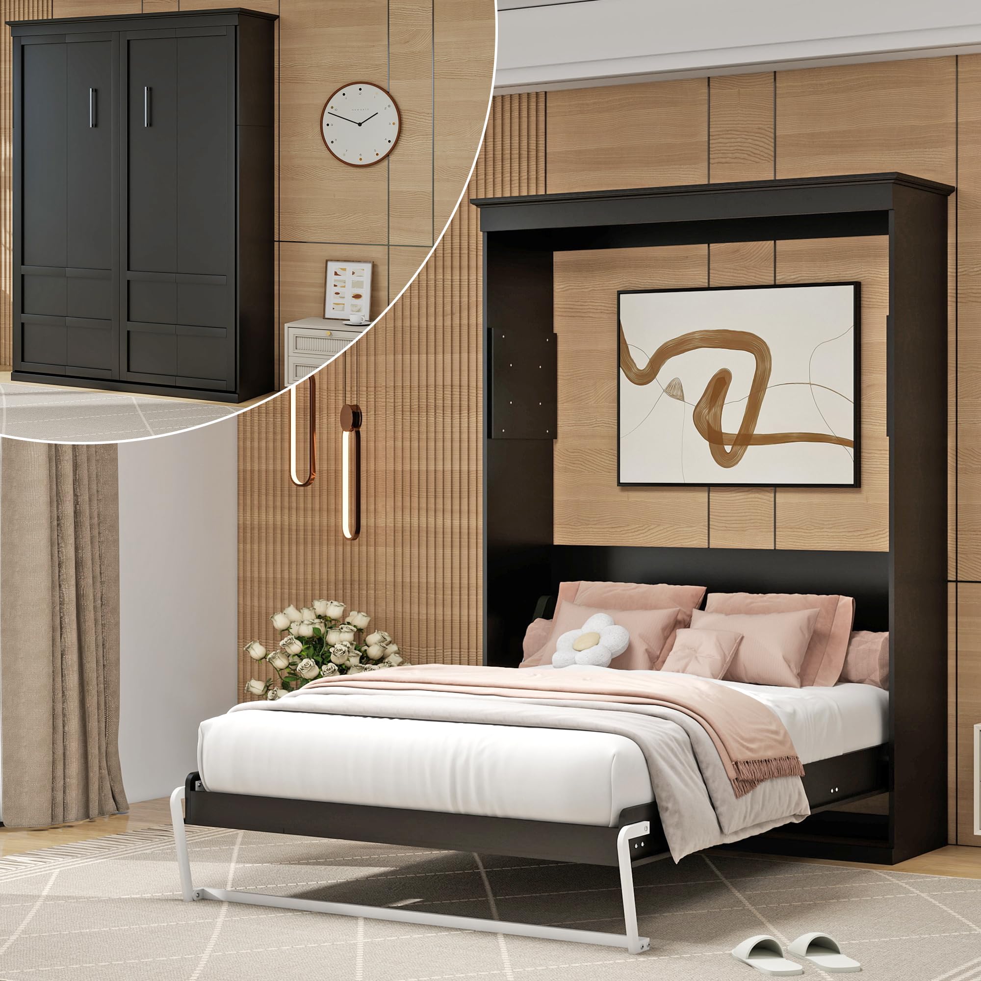Murphy Bed Full - Space Saving Wall Murphy Bed Full Convertible