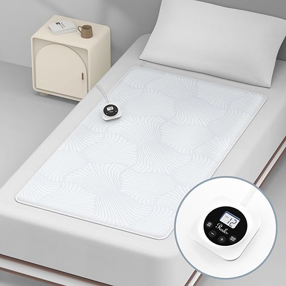 Electric Heated Mattress Pad 10 Heat Settings Dual Control with Memory