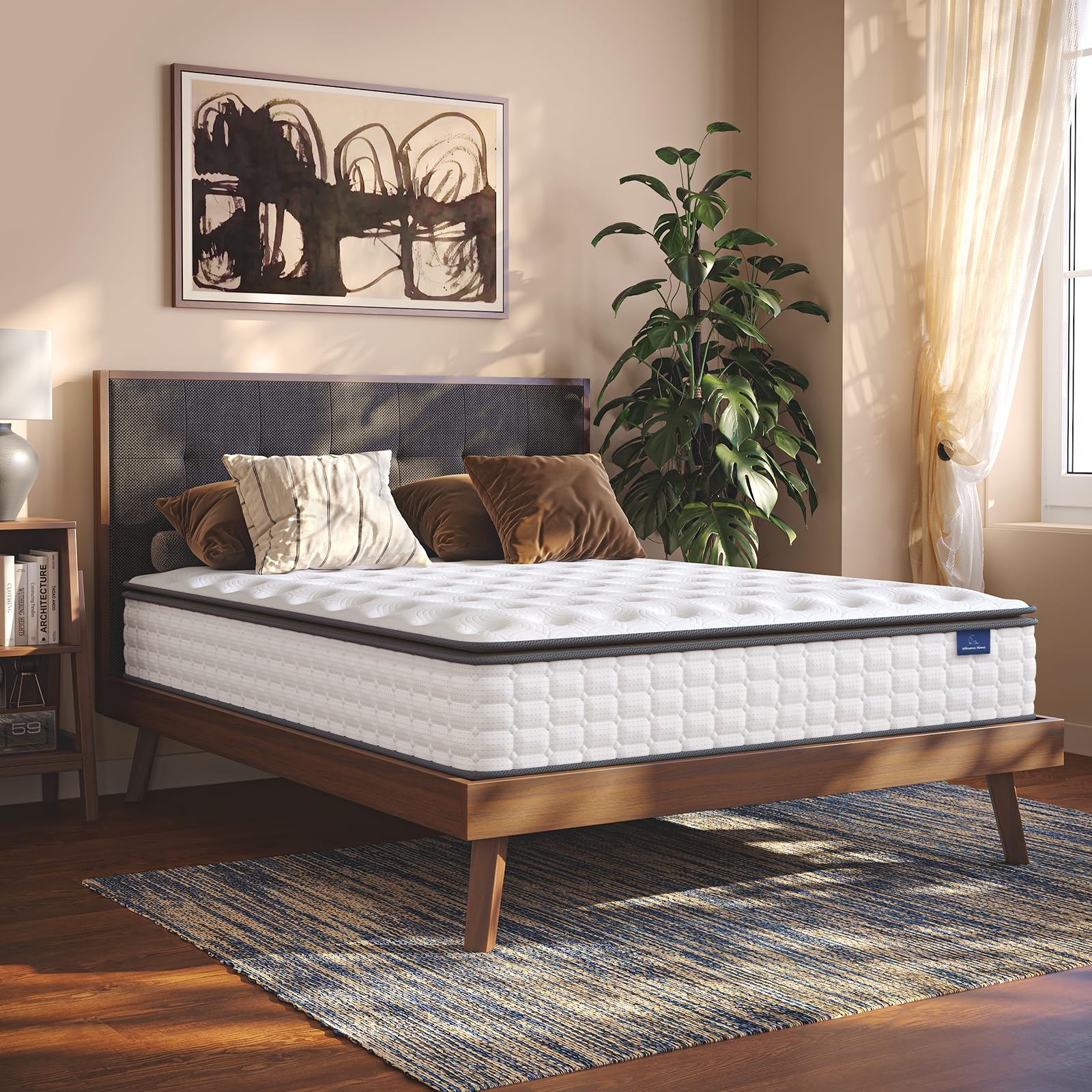 Full Size Mattress, 10 Inch Hybrid Full Mattress in a Box