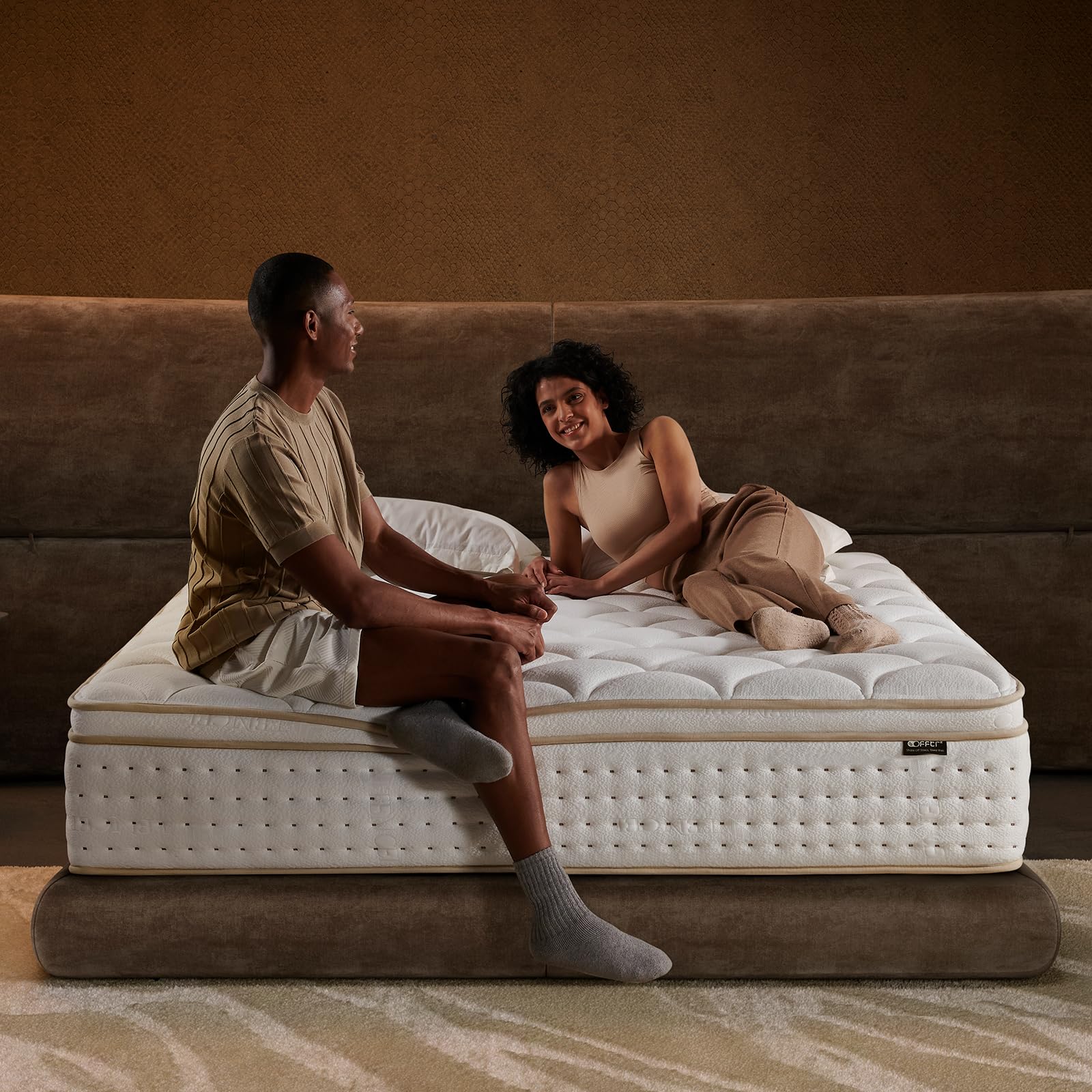 King Mattress 14 Inch, Medium Firm Hybrid with Memory Foam for Pressure Relief & Spinal