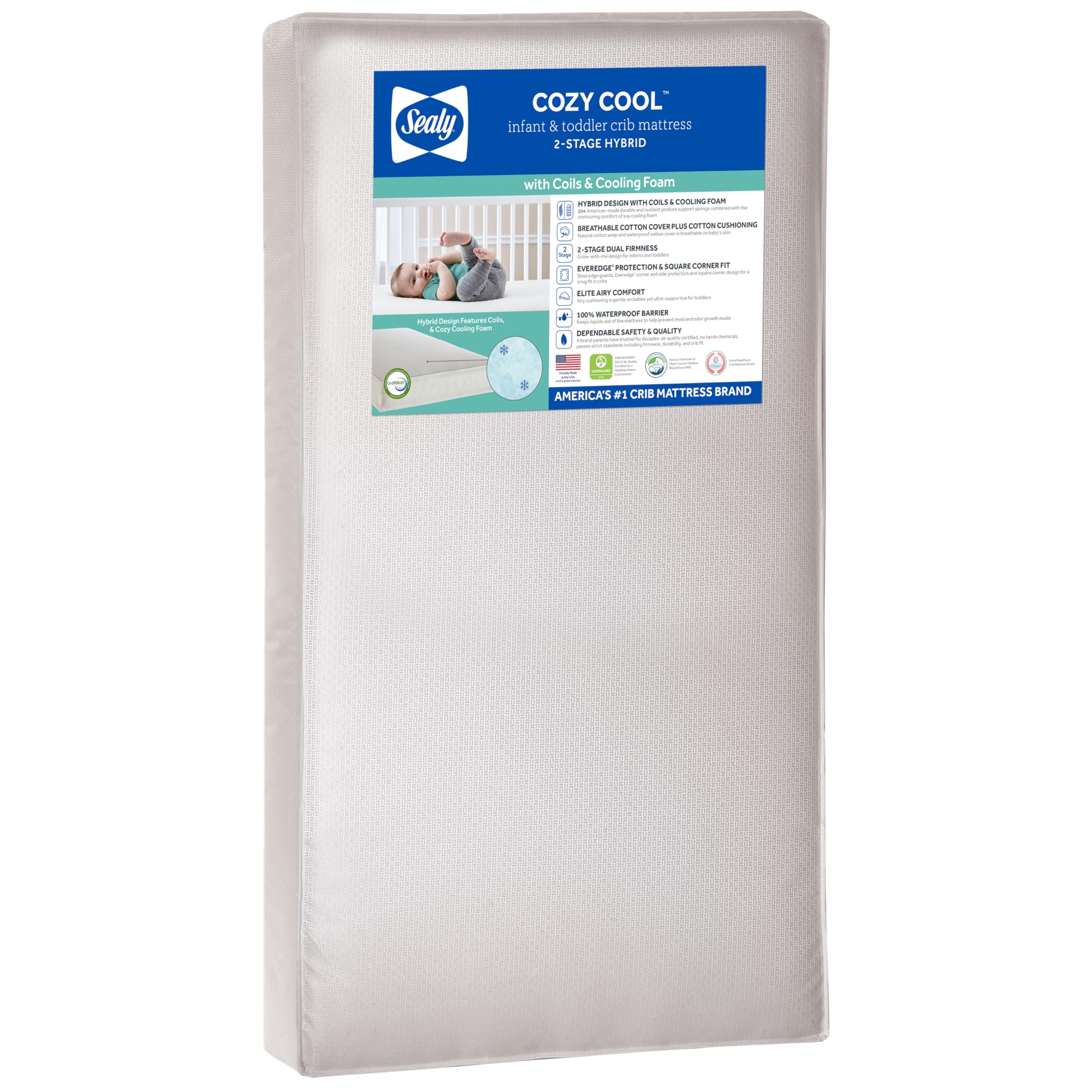 Cozy Cool Hybrid Breathable Crib Mattress