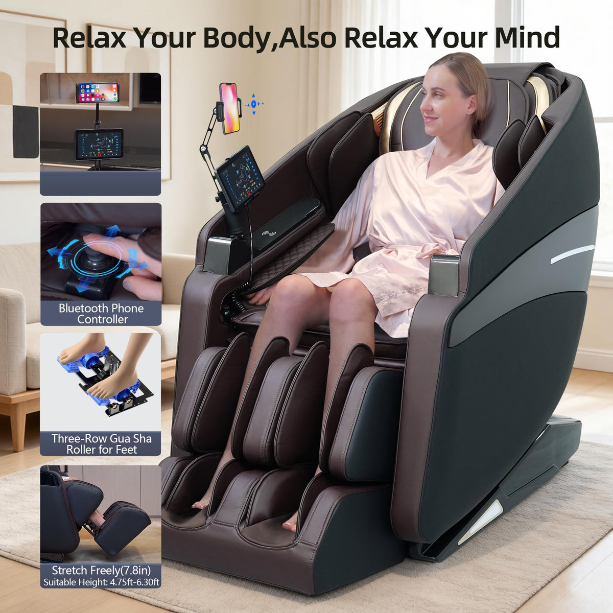 4D Full Body Massage Chair with Heat & Zero Gravity