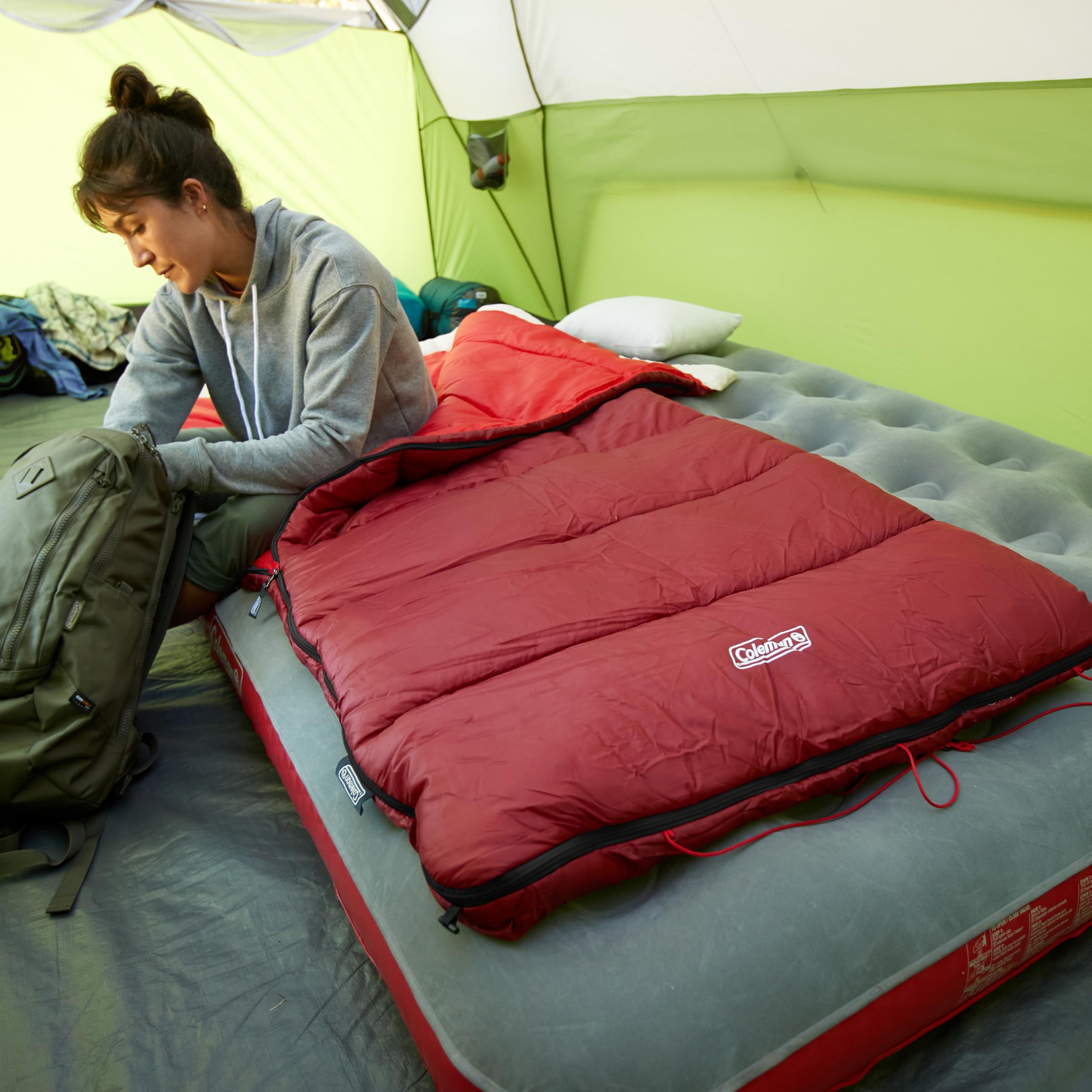 30/40/50°F Adult Sleeping Bag, Made from 100% Recycled Material