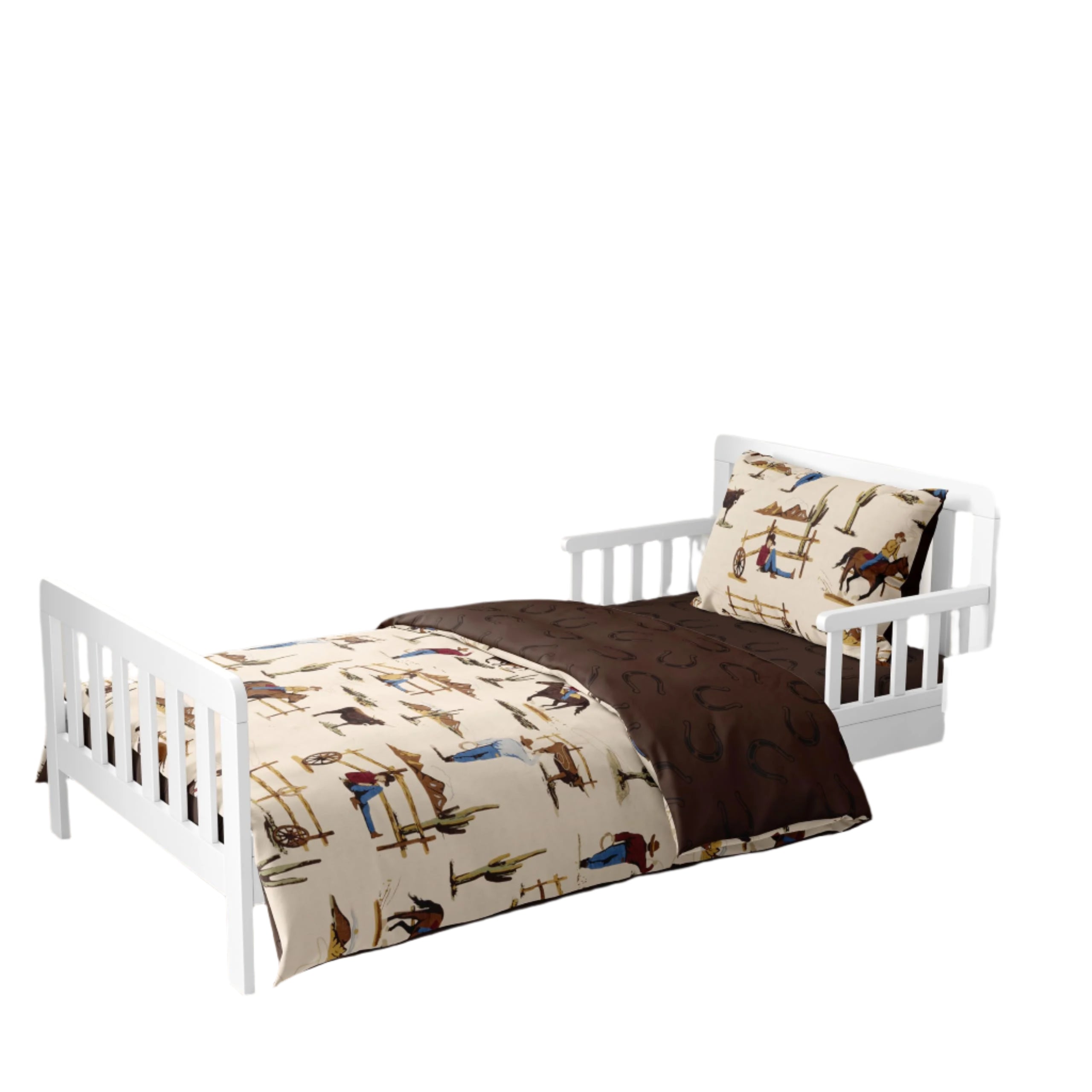 Designs Brown Western Cowboy Boy Toddler Bedding Set Kids Children