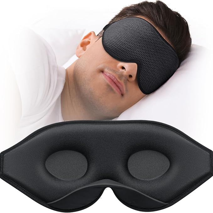Sleep Mask for Side Sleeper, Eye Mask for Sleeping Women Men