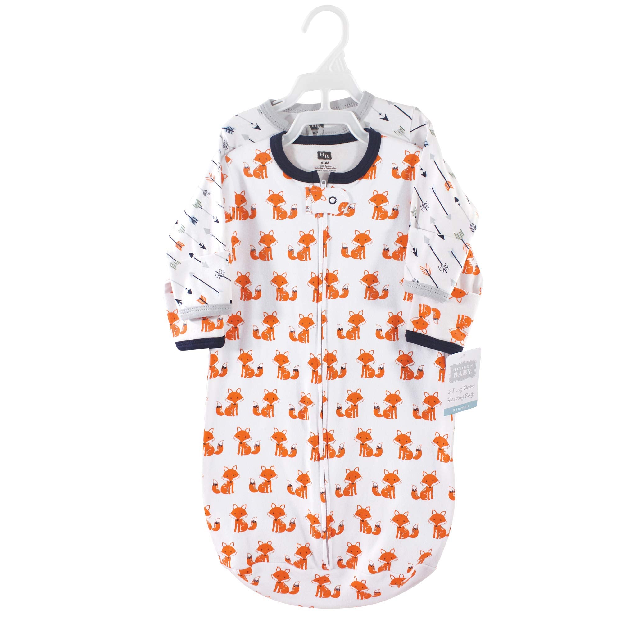 Unisex Baby Cotton Long-Sleeve Wearable Sleeping Bag, Sack