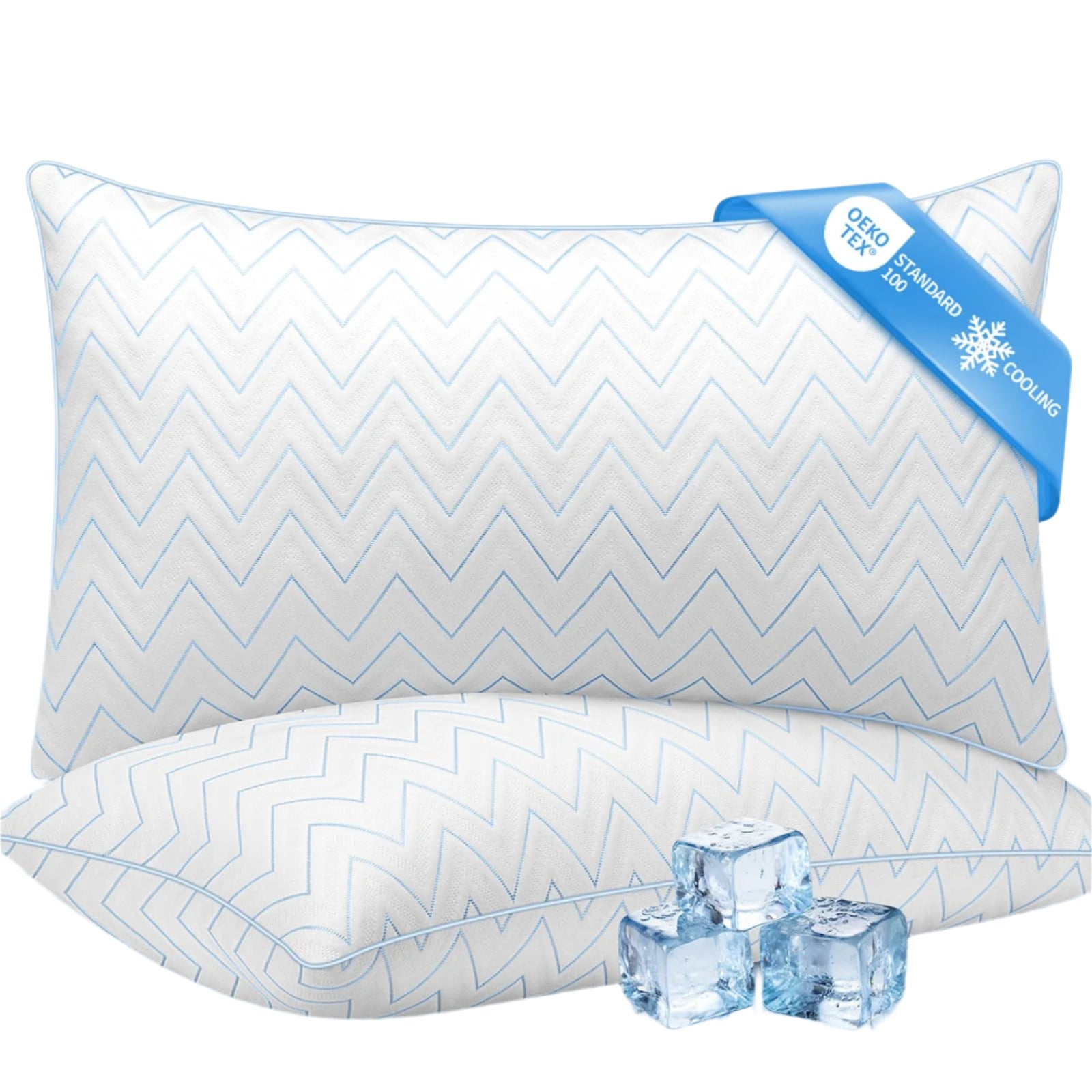 Cooling Pillows Queen Size Set of 2 - Luxury Hotel Collection Bed Pillows