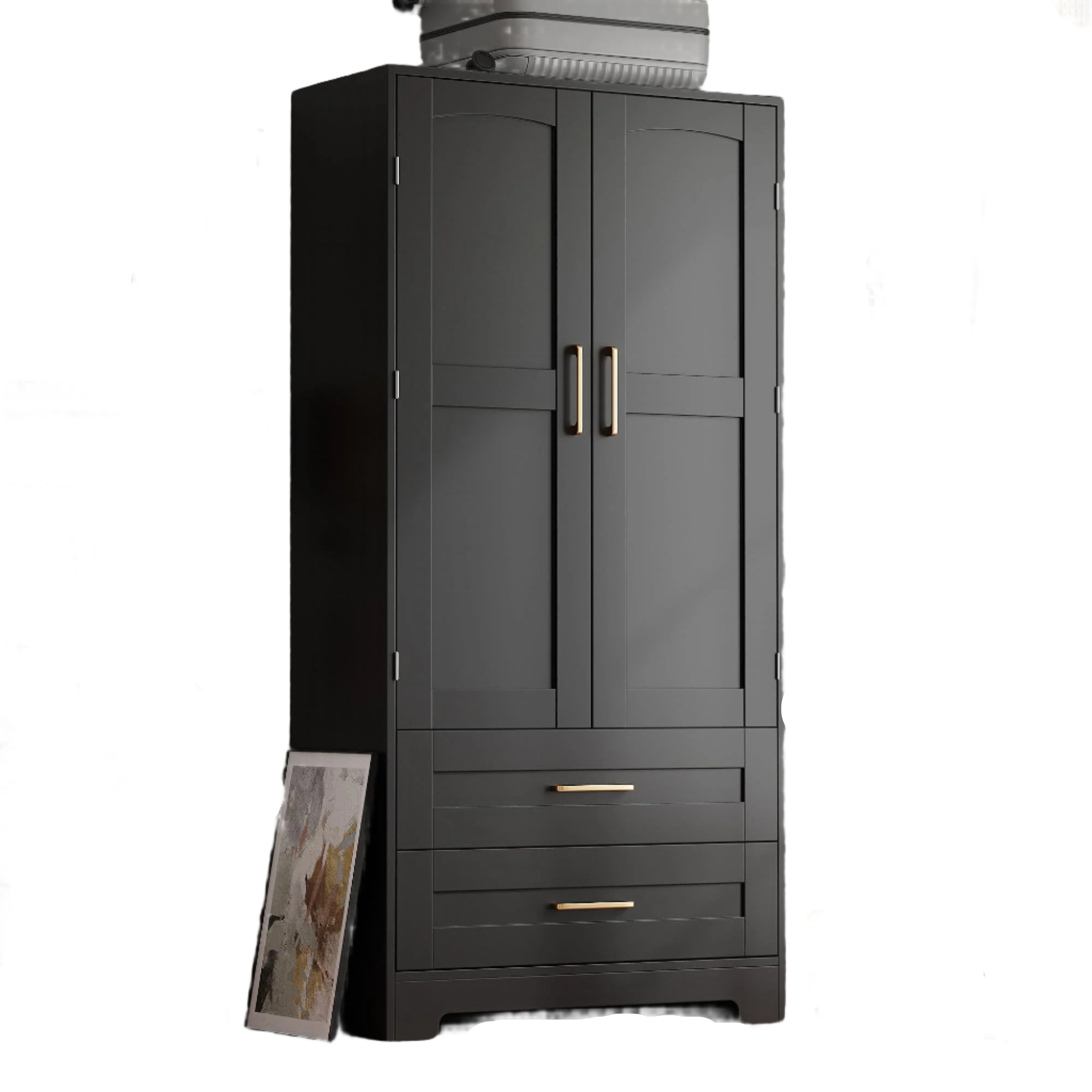 Armoire Wardrobe Closet with Drawers, Wardrobe Cabinet with Door and Shelves