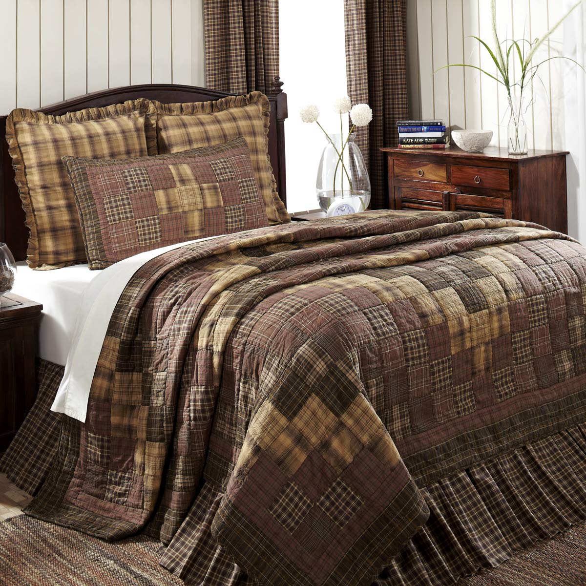 Brands Prescott Patchwork Cotton Rustic Pre-Washed Bedding Accessory