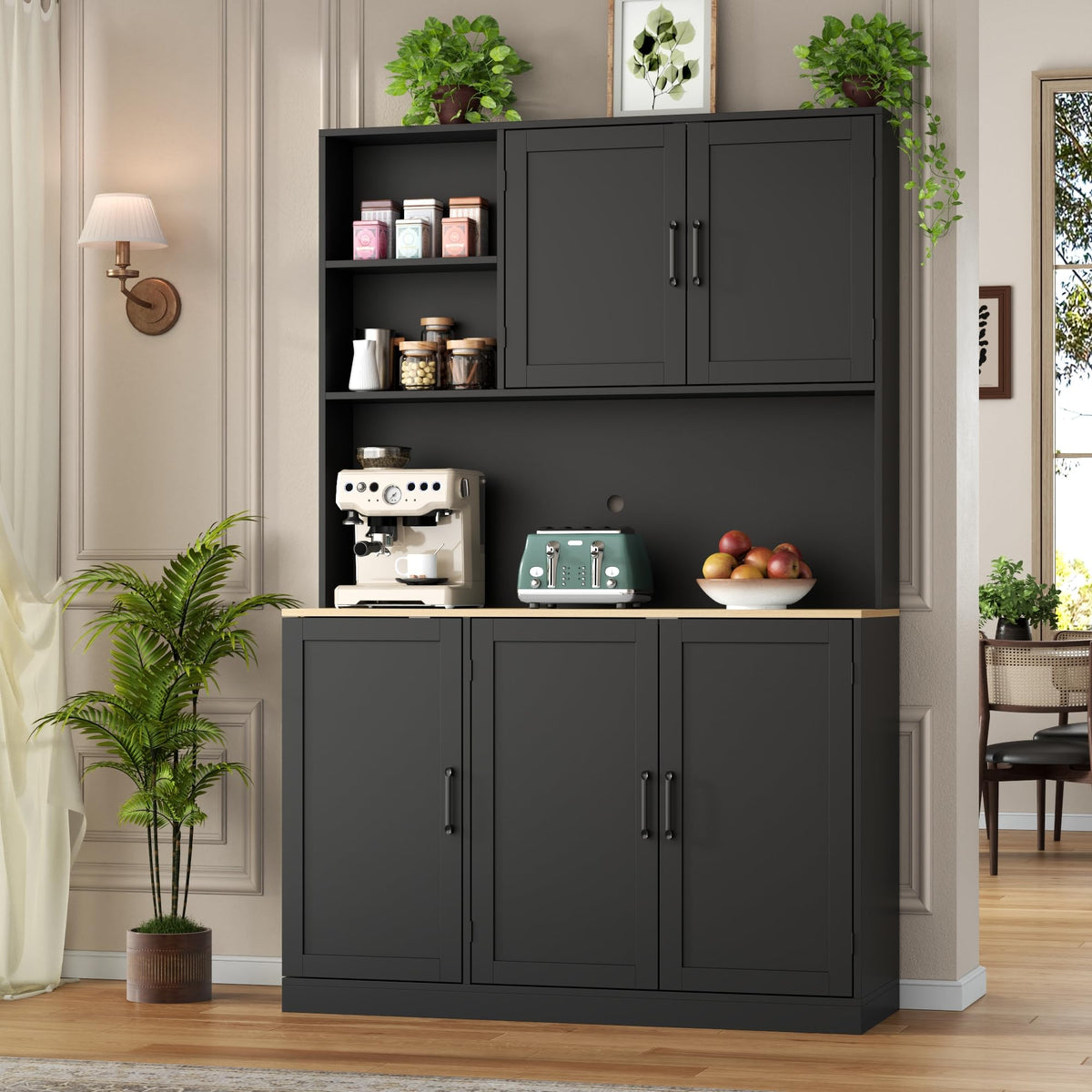71-Inch Kitchen Pantry Storage Cabinet with Pull-Out Drawers