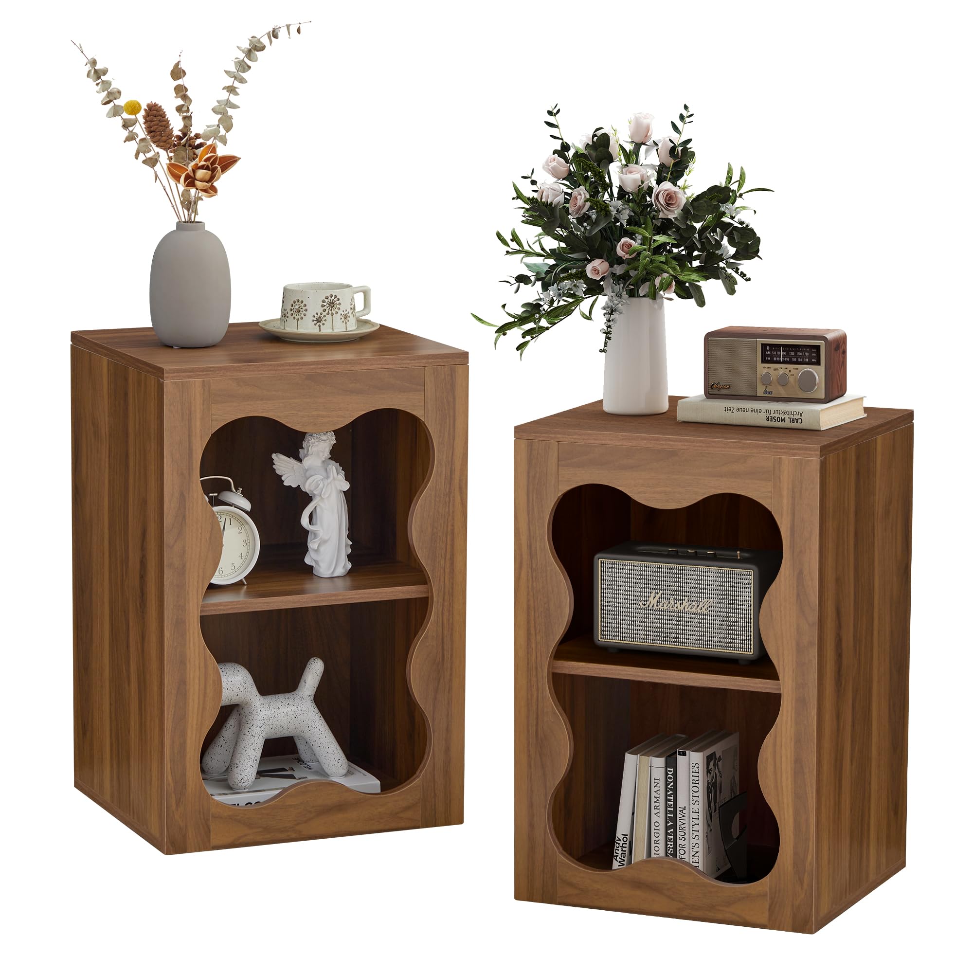 Night Stands for Bedrooms Set of 2, Bedside Table Bedroom Nightstand