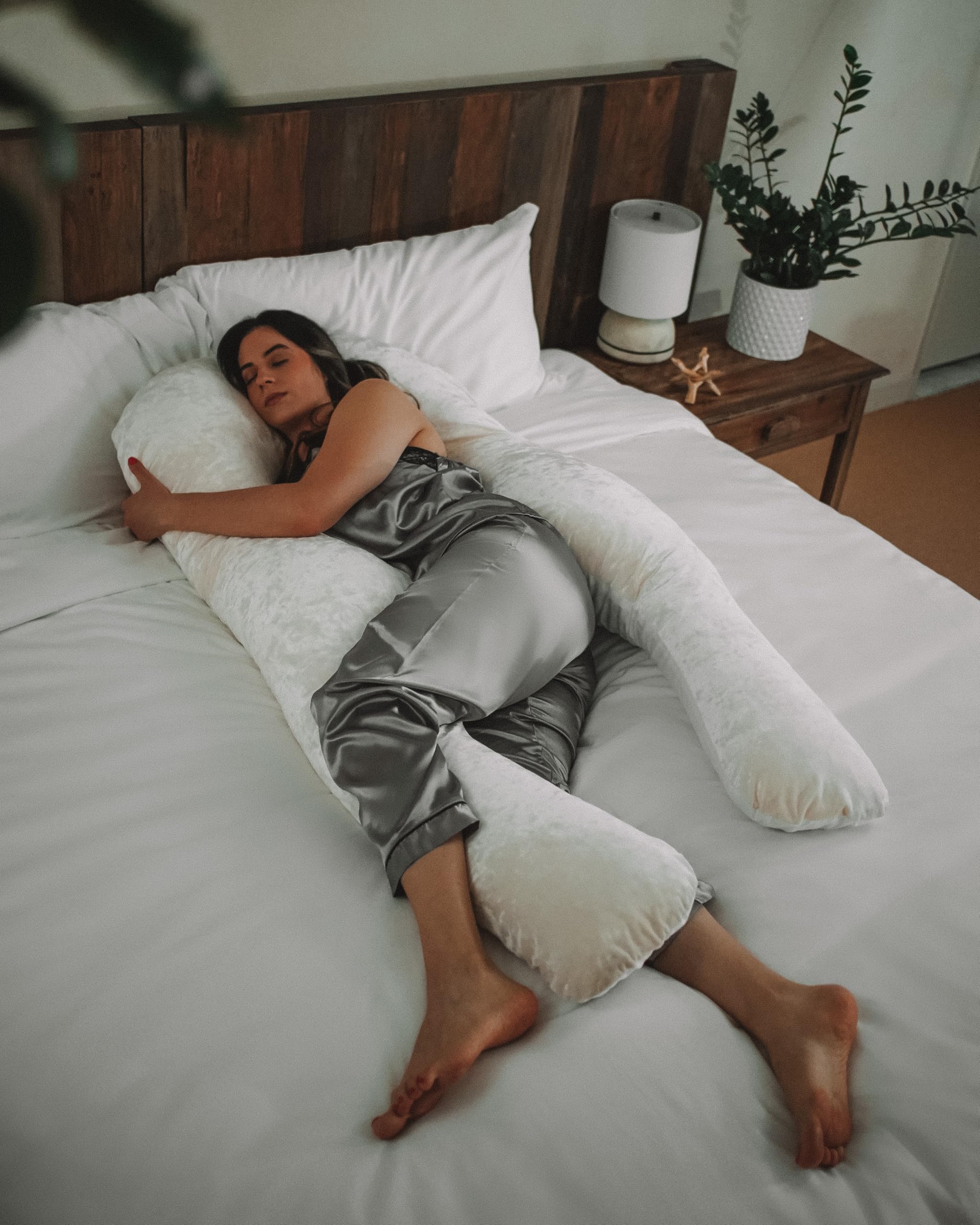 360° Body Pillow | Luxury U Shaped Pregnancy Pillow - Organic Bamboo Cotton