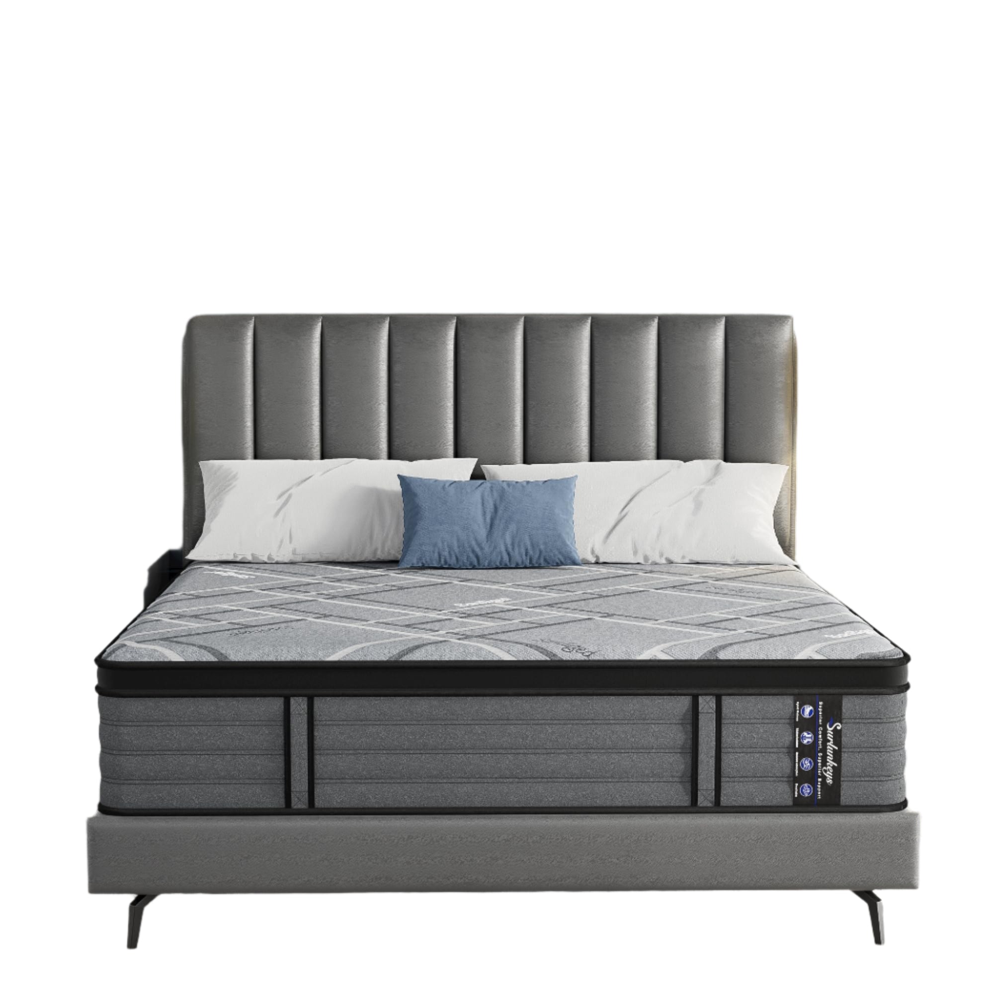 King Size Mattress Hybrid 14 Inch Gel Foam
